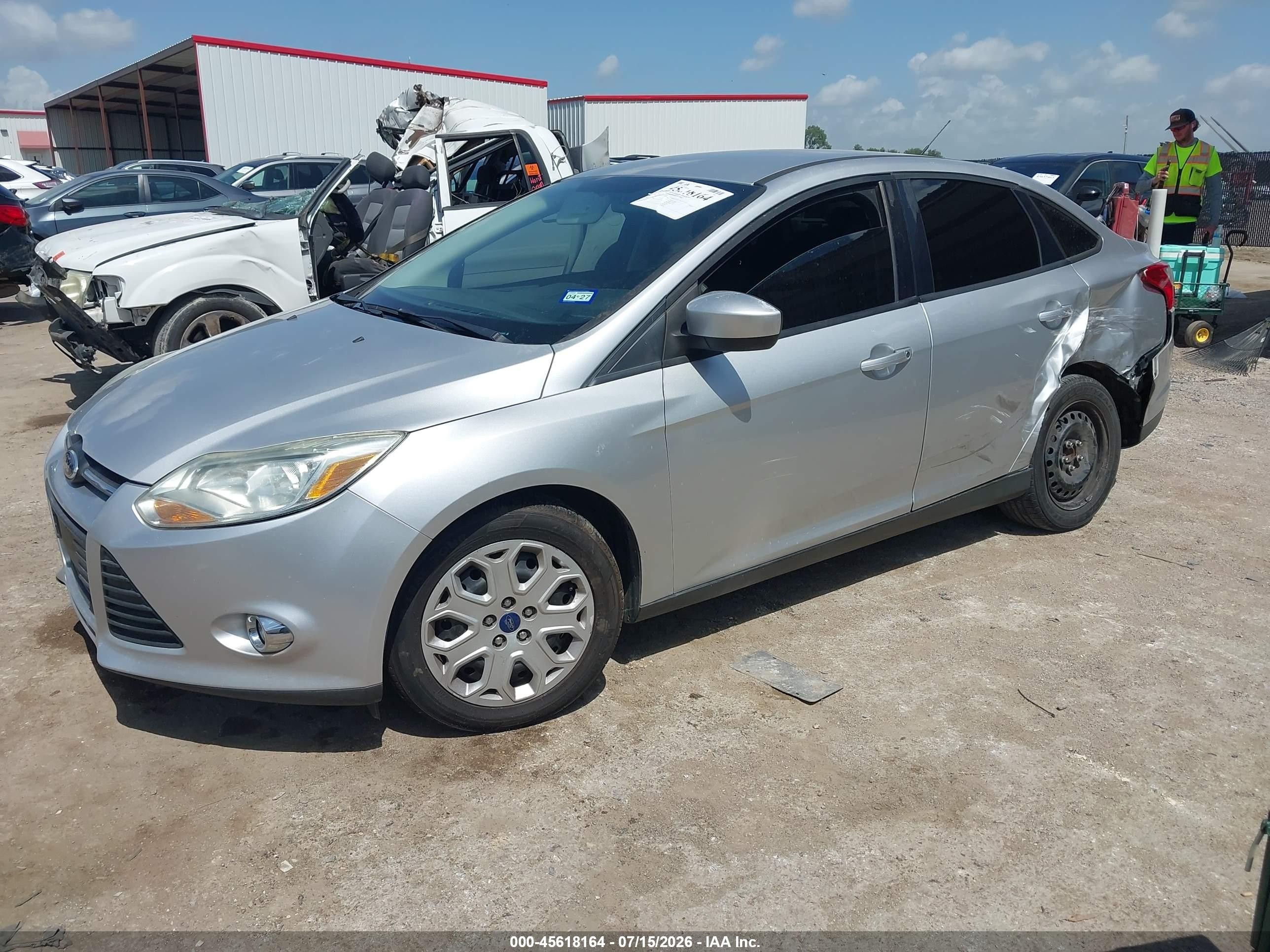 2012 Ford Focus Se Silver vin: 1FAHP3F20CL422030