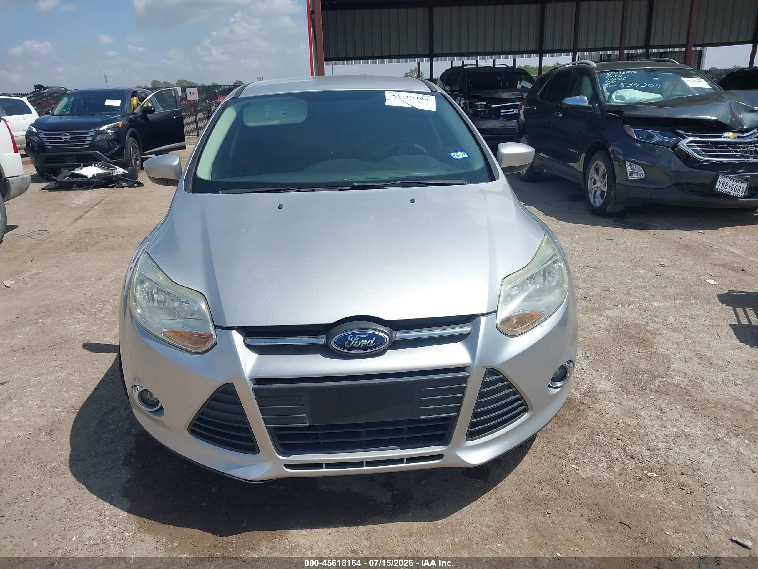 2012 Ford Focus Se Silver vin: 1FAHP3F20CL422030