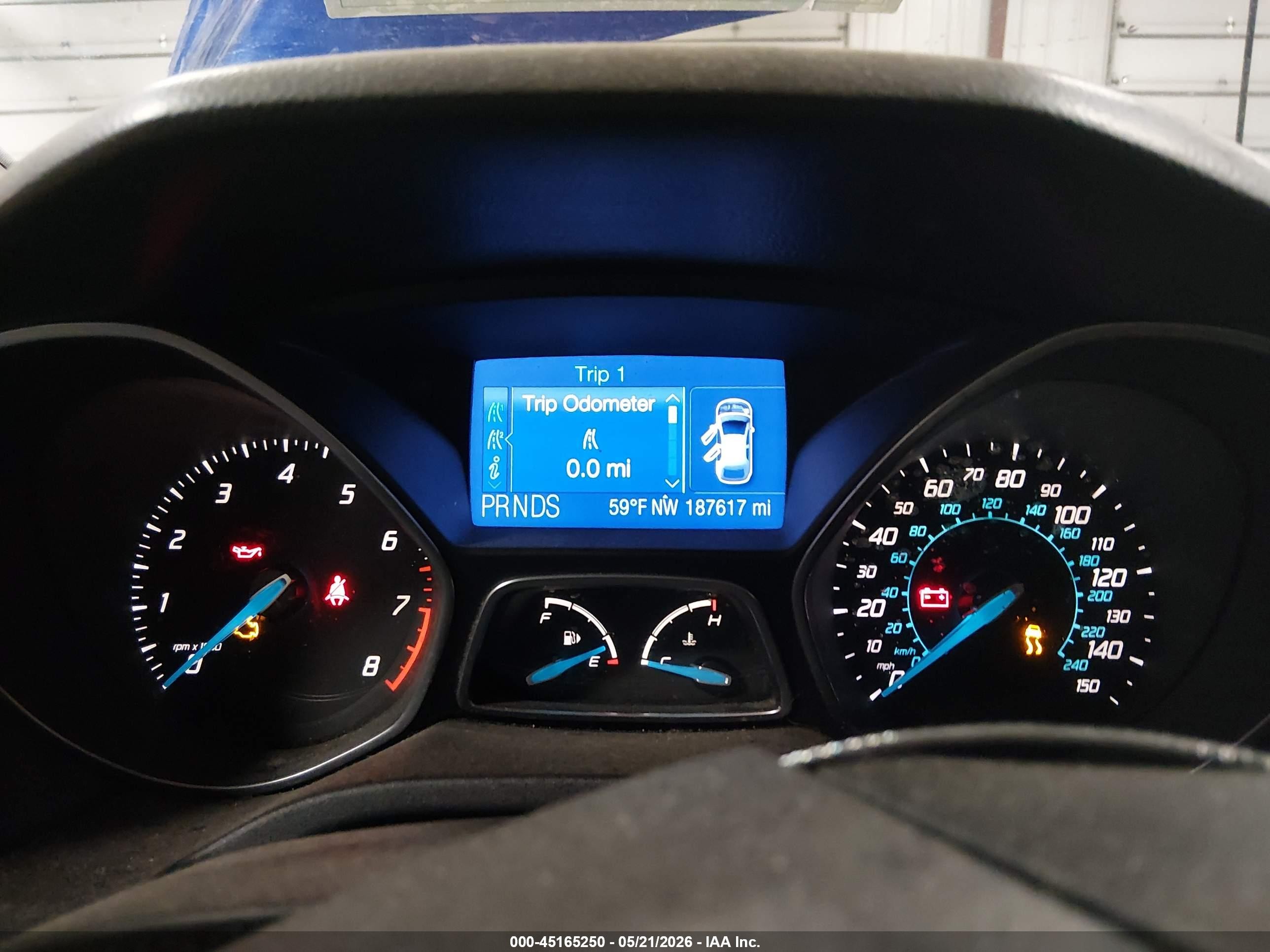 2012 Ford Focus Se Blue vin: 1FAHP3F20CL464990