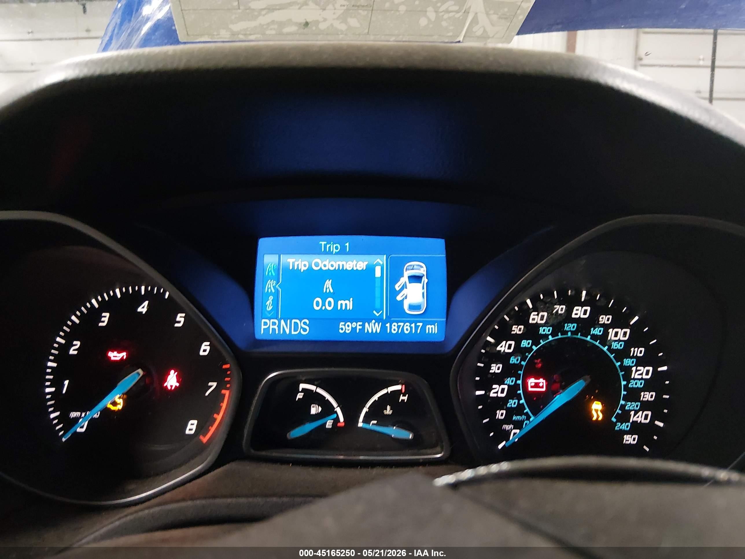 2012 Ford Focus Se Blue vin: 1FAHP3F20CL464990