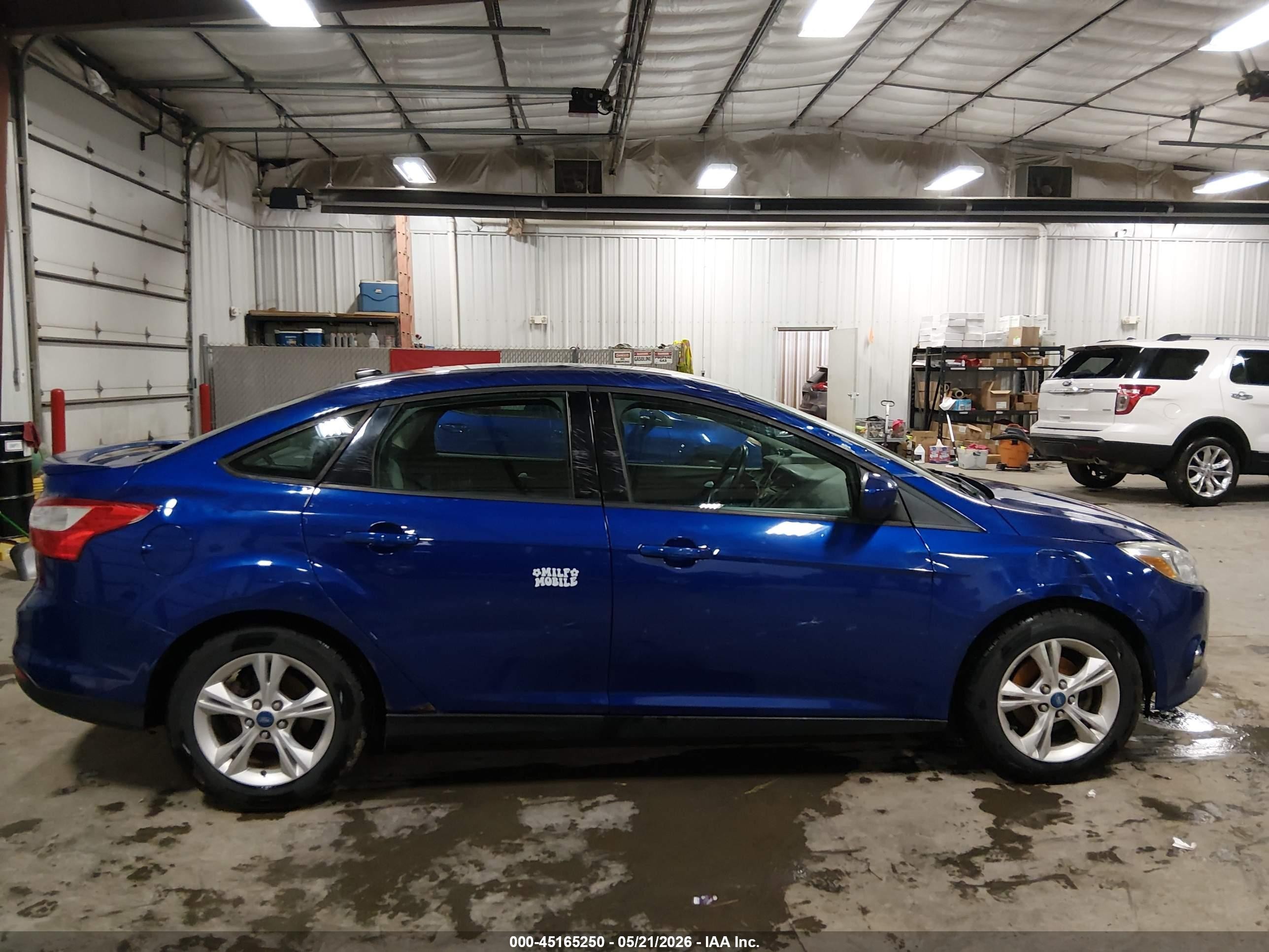 2012 Ford Focus Se Blue vin: 1FAHP3F20CL464990