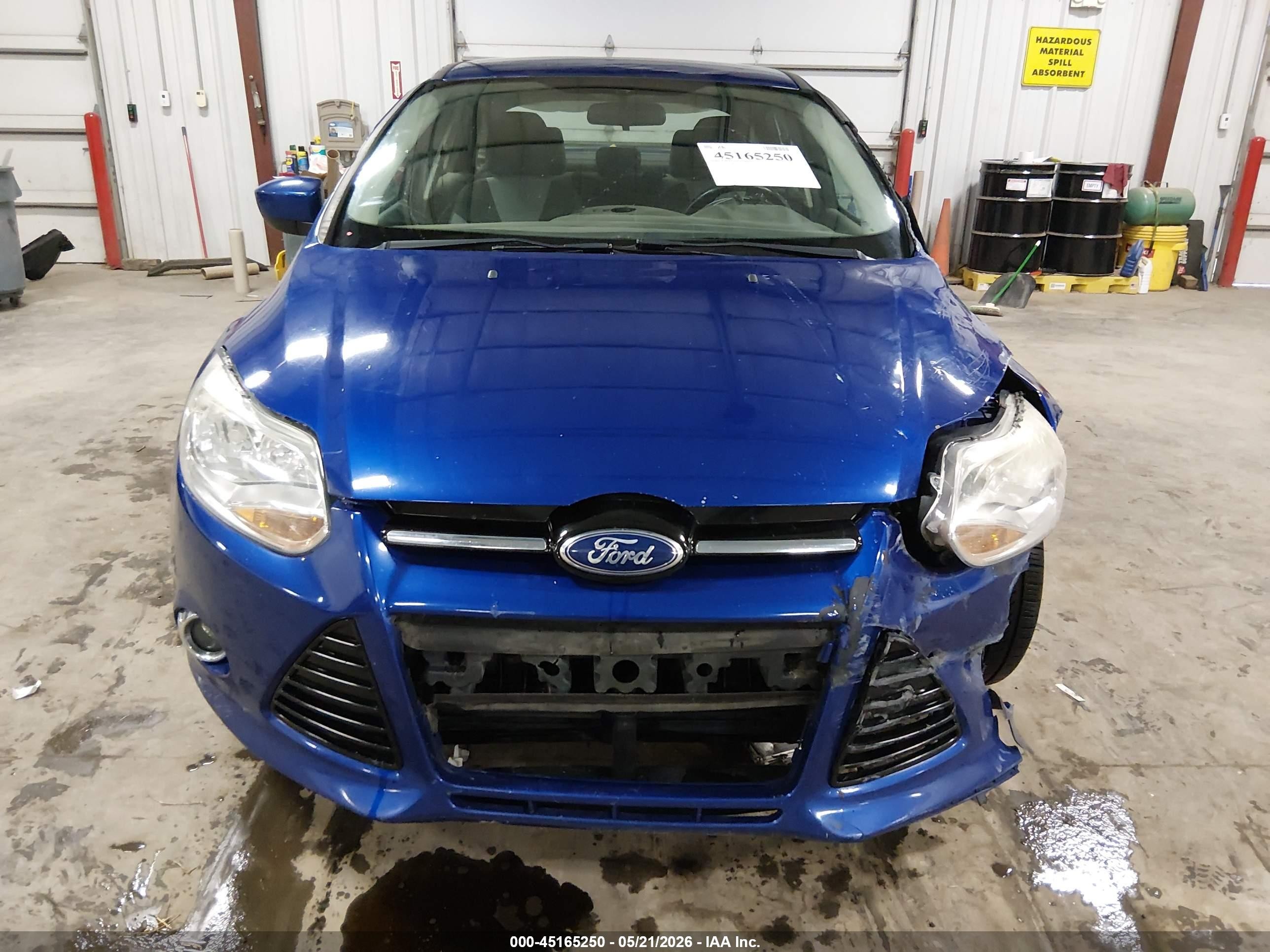 2012 Ford Focus Se Blue vin: 1FAHP3F20CL464990