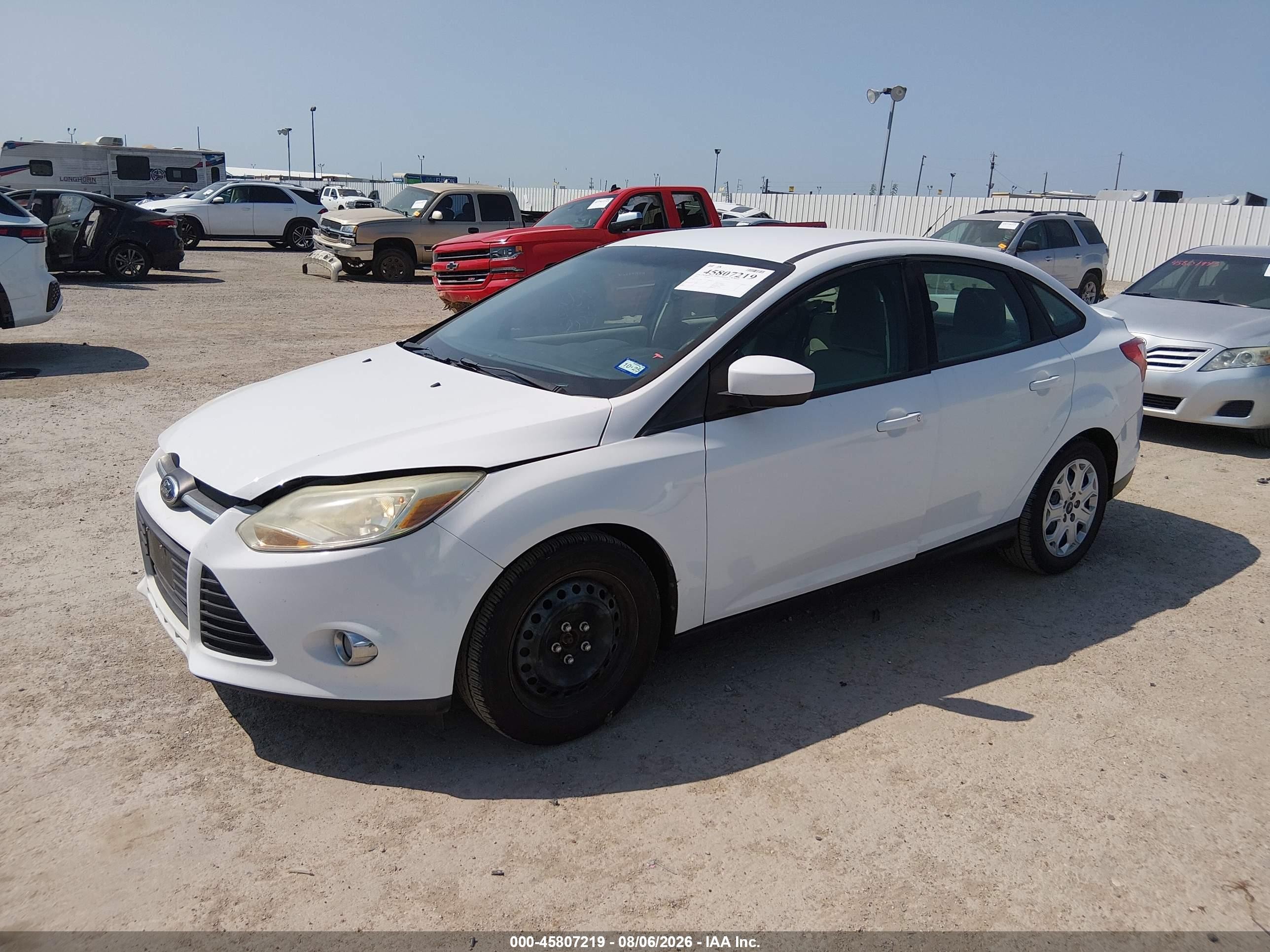 2012 Ford Focus Se Белый vin: 1FAHP3F20CL478288