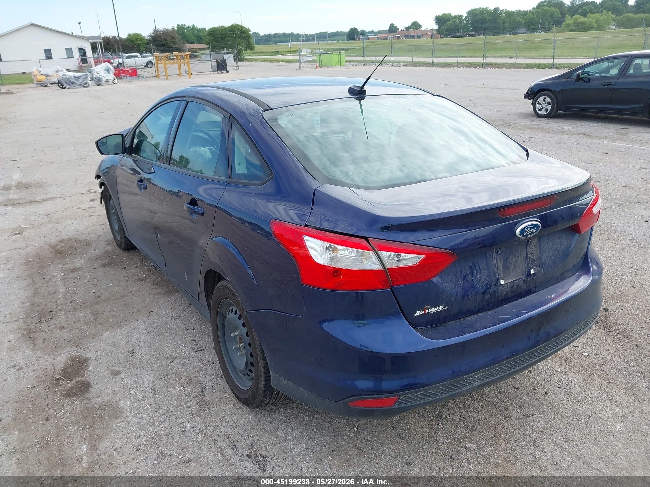 2012 Ford Focus Se Blue vin: 1FAHP3F21CL112288