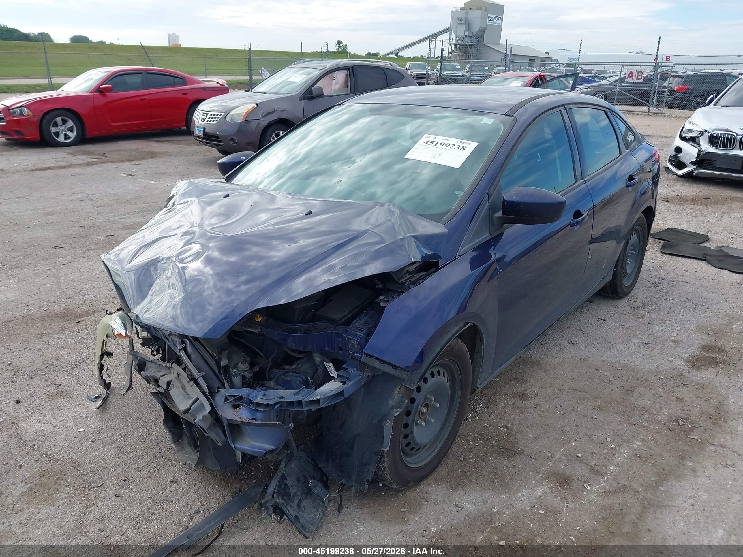 2012 Ford Focus Se Blue vin: 1FAHP3F21CL112288