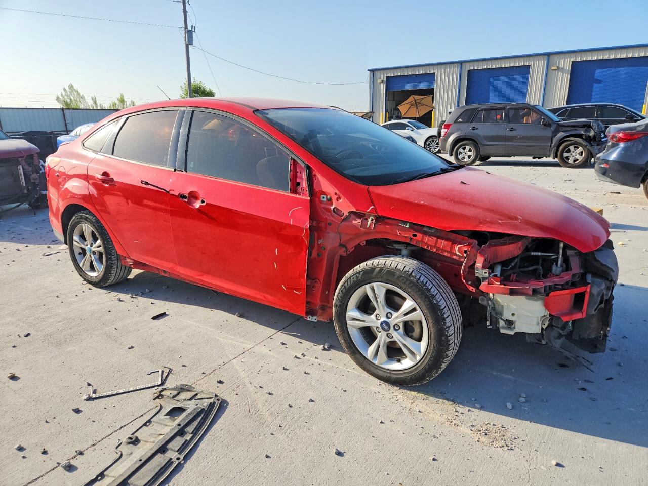 2012 Ford Focus Se Red vin: 1FAHP3F21CL150961