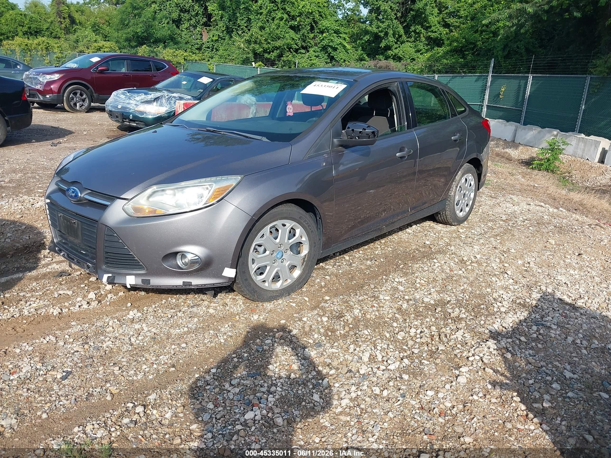2012 Ford Focus Se Gray vin: 1FAHP3F21CL164245