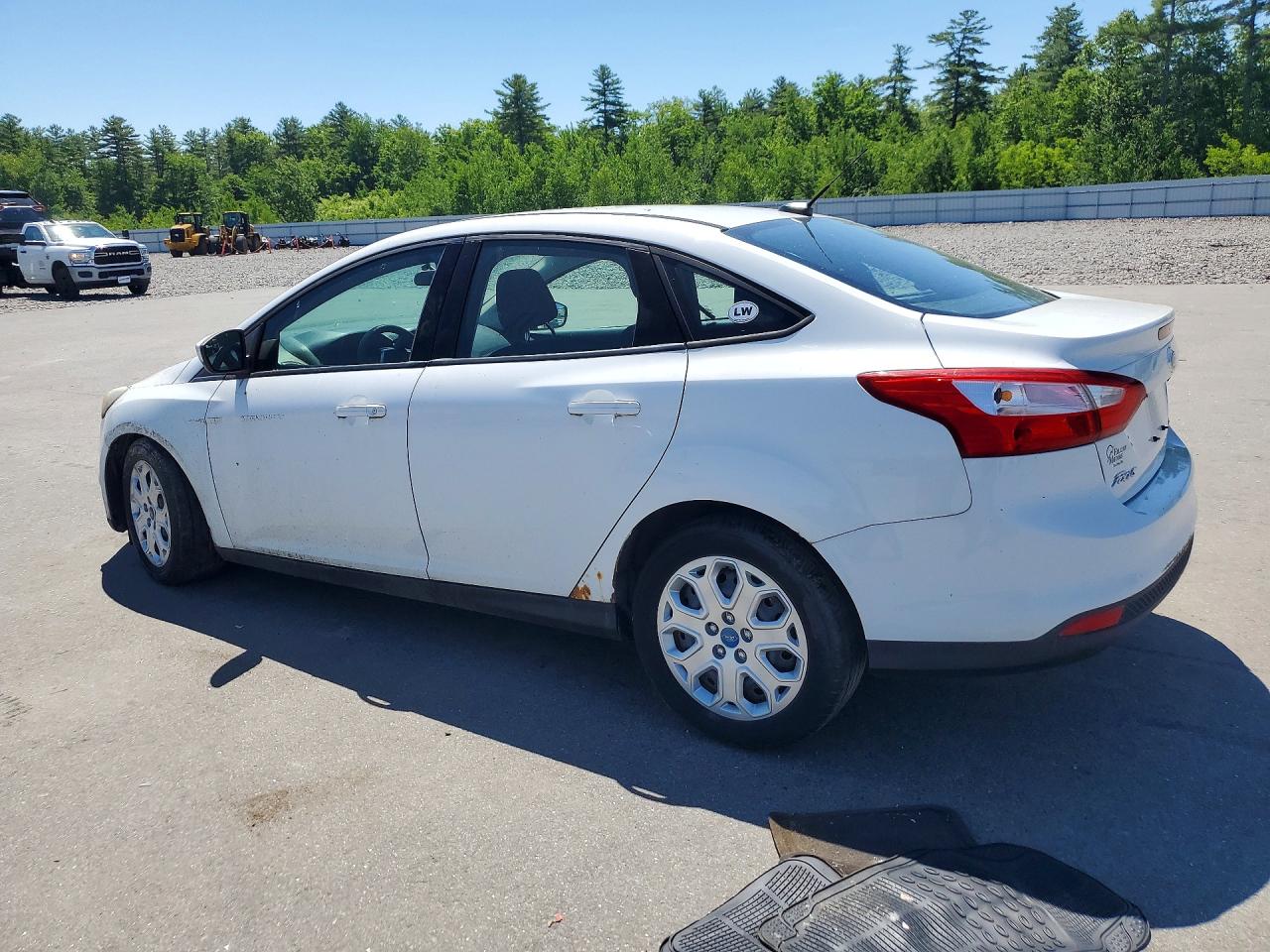 2012 Ford Focus White vin: 1FAHP3F21CL169798