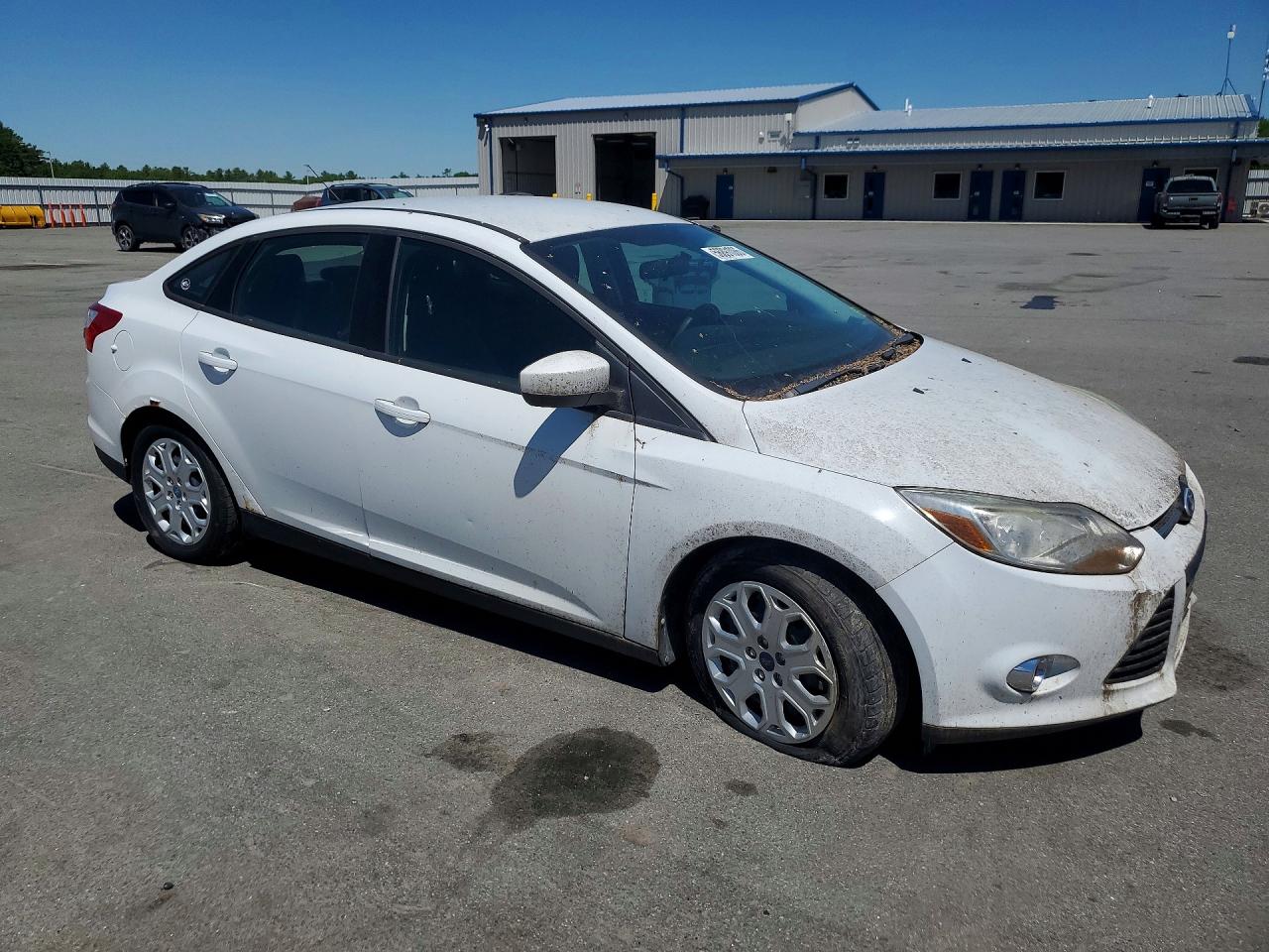 2012 Ford Focus White vin: 1FAHP3F21CL169798