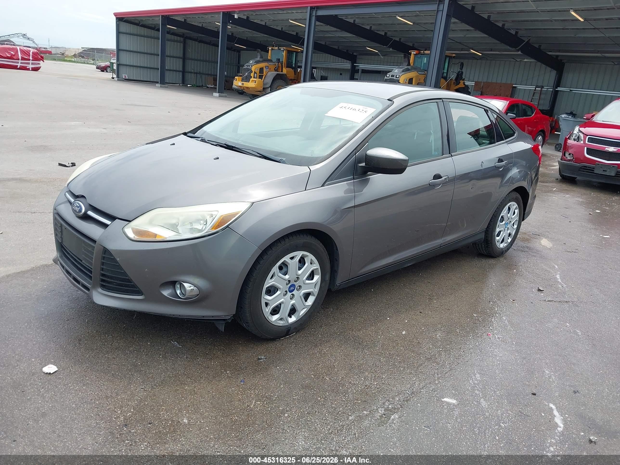 2012 Ford Focus Se Gray vin: 1FAHP3F21CL194135