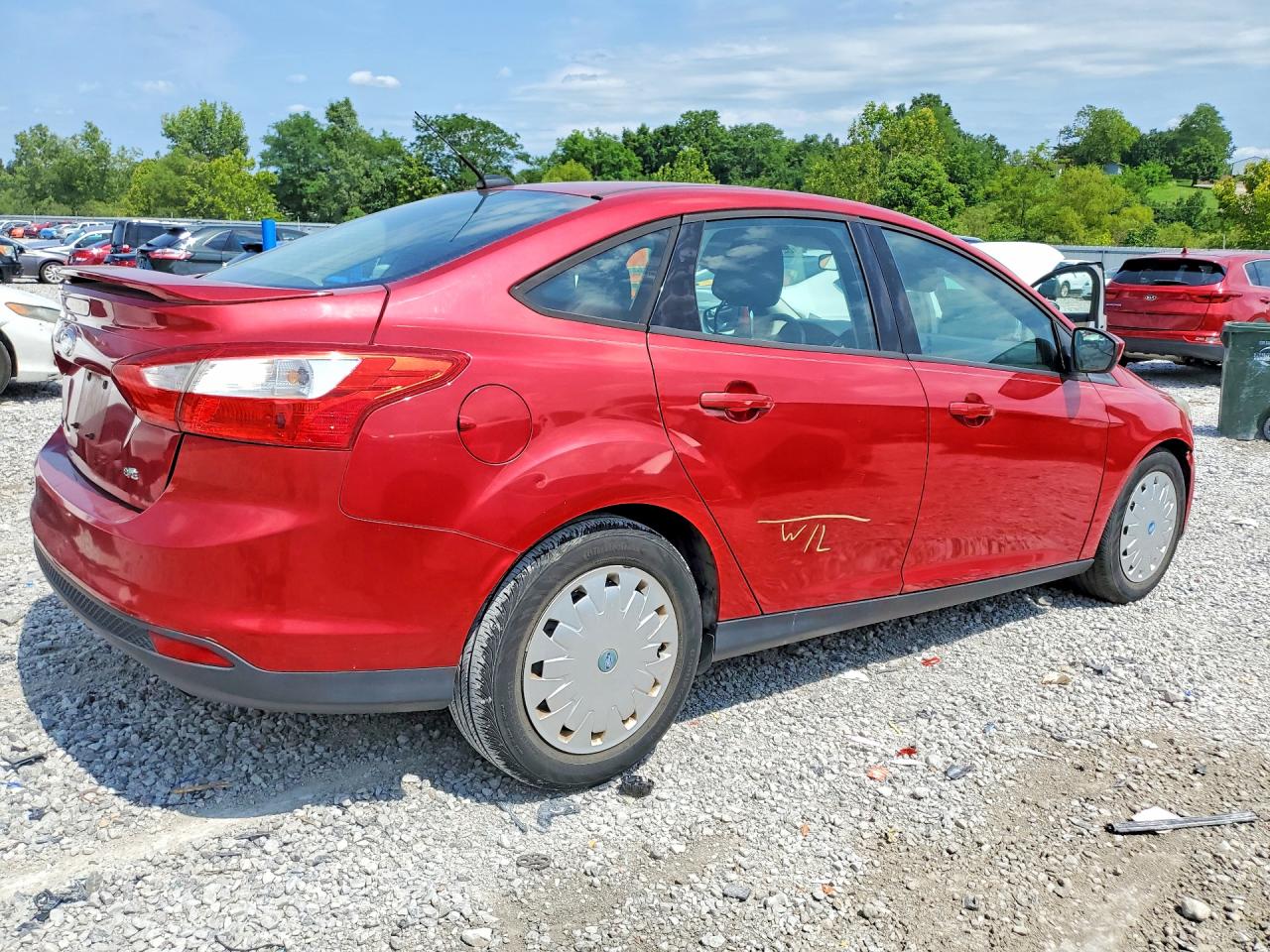 2012 Ford Focus Se Burgundy vin: 1FAHP3F21CL210169