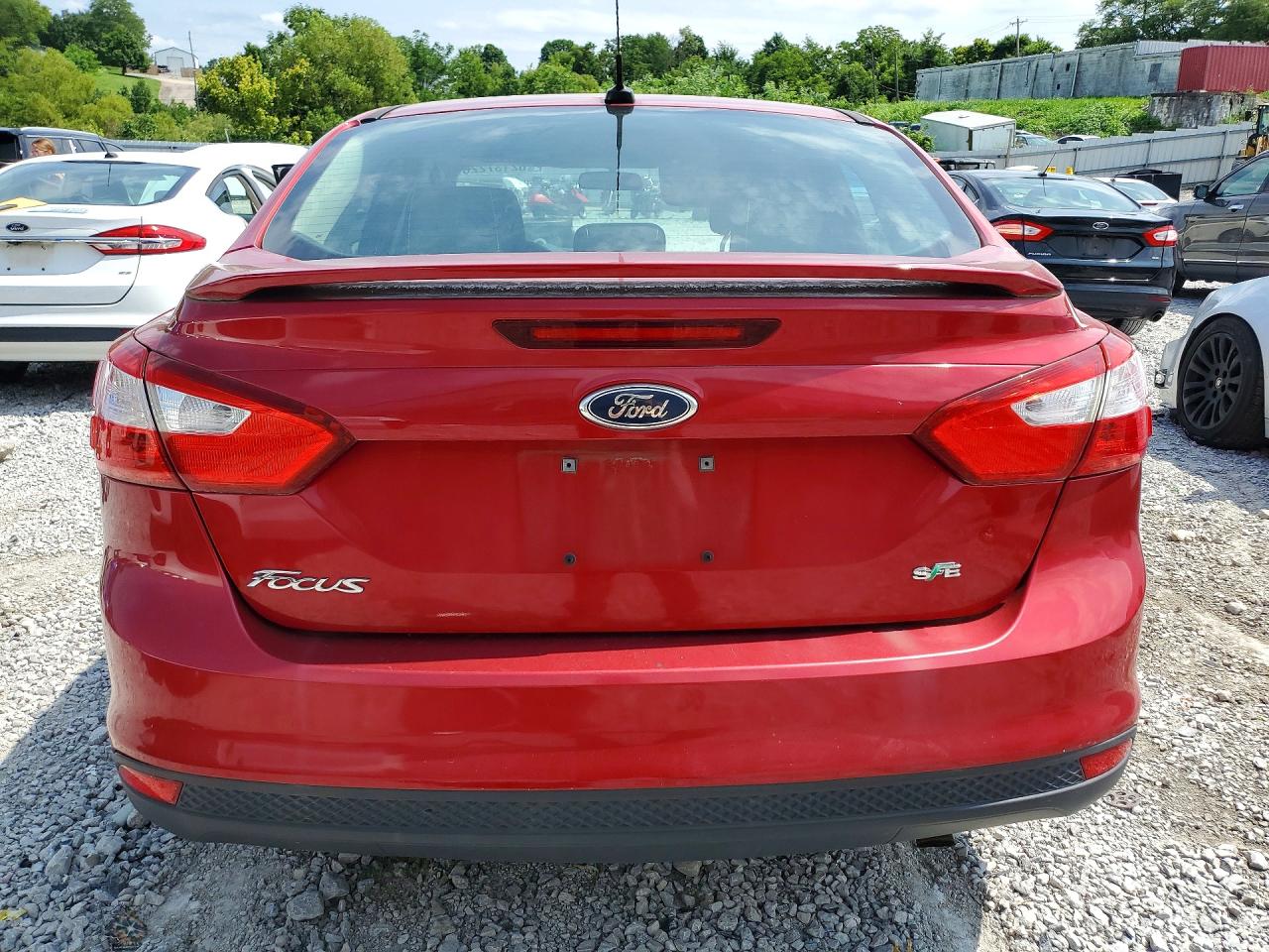 2012 Ford Focus Se Burgundy vin: 1FAHP3F21CL210169