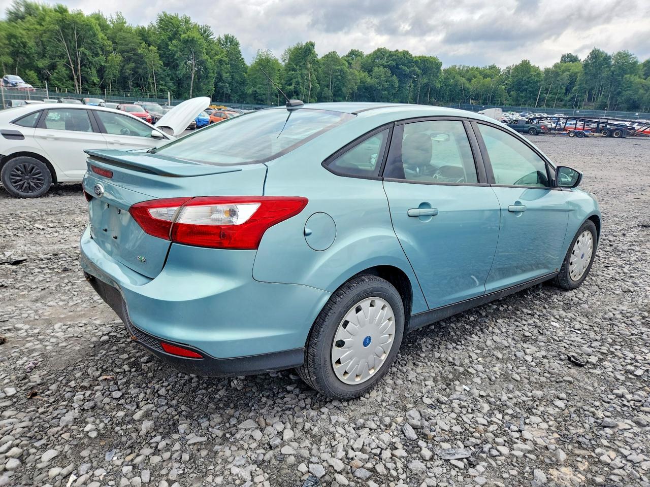 2012 Ford Focus Se Blue vin: 1FAHP3F21CL219356