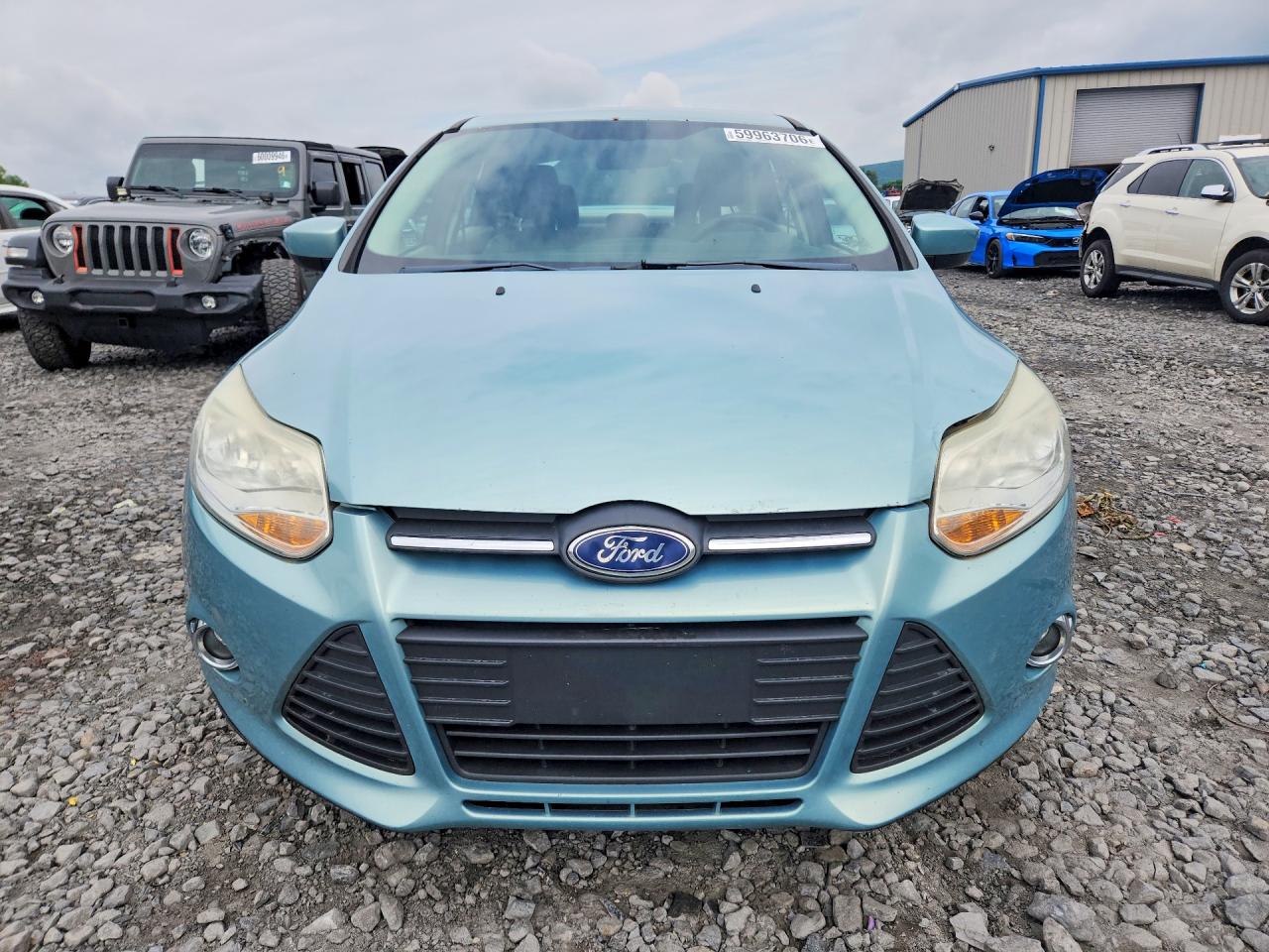 2012 Ford Focus Se Blue vin: 1FAHP3F21CL219356