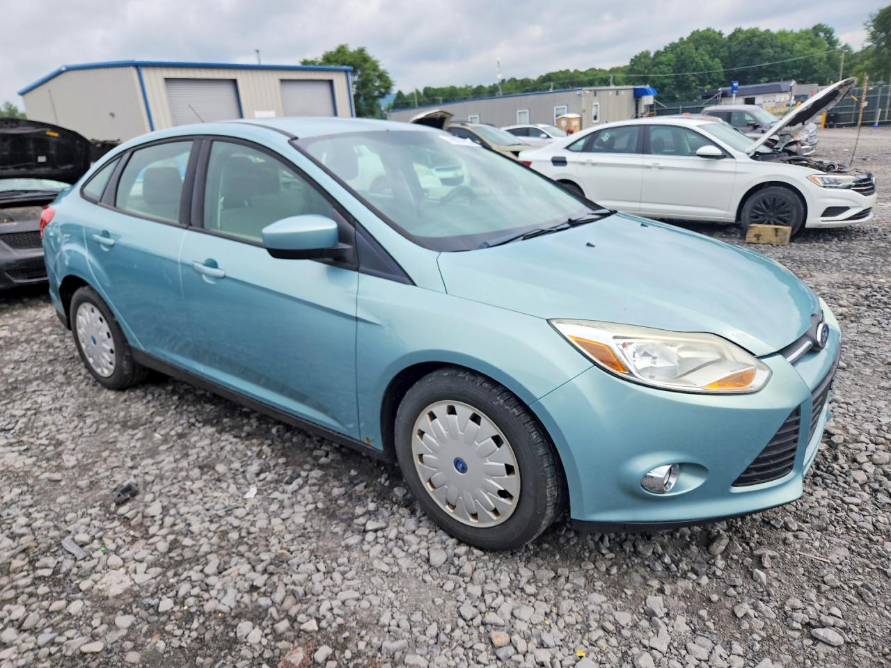 2012 Ford Focus Se Blue vin: 1FAHP3F21CL219356