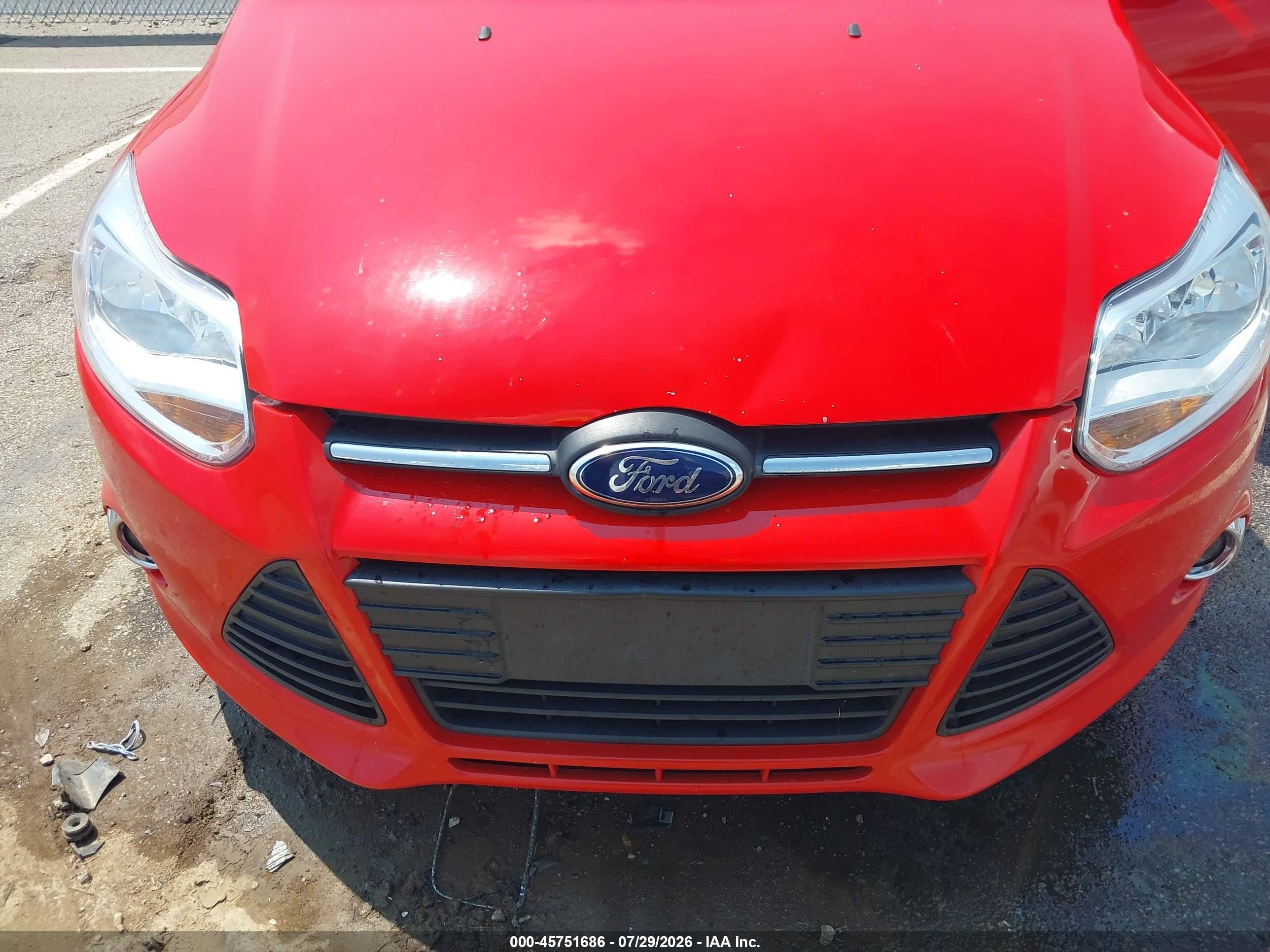2012 Ford Focus Se Red vin: 1FAHP3F21CL234116