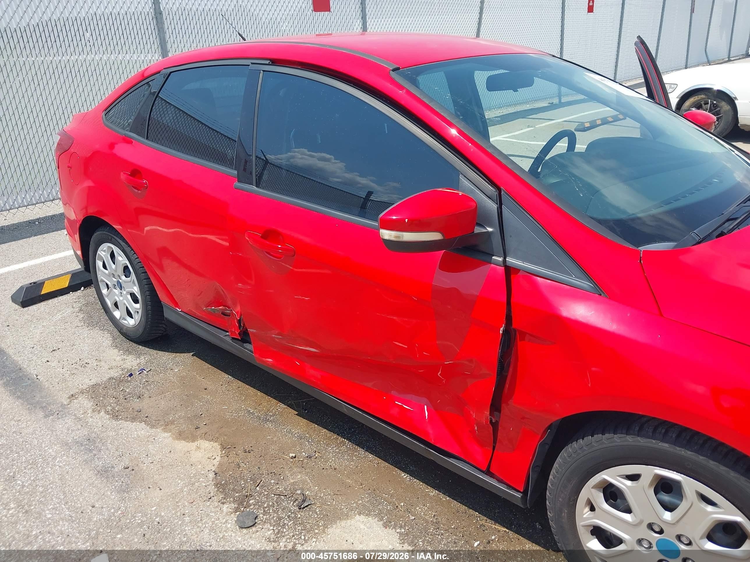 2012 Ford Focus Se Red vin: 1FAHP3F21CL234116