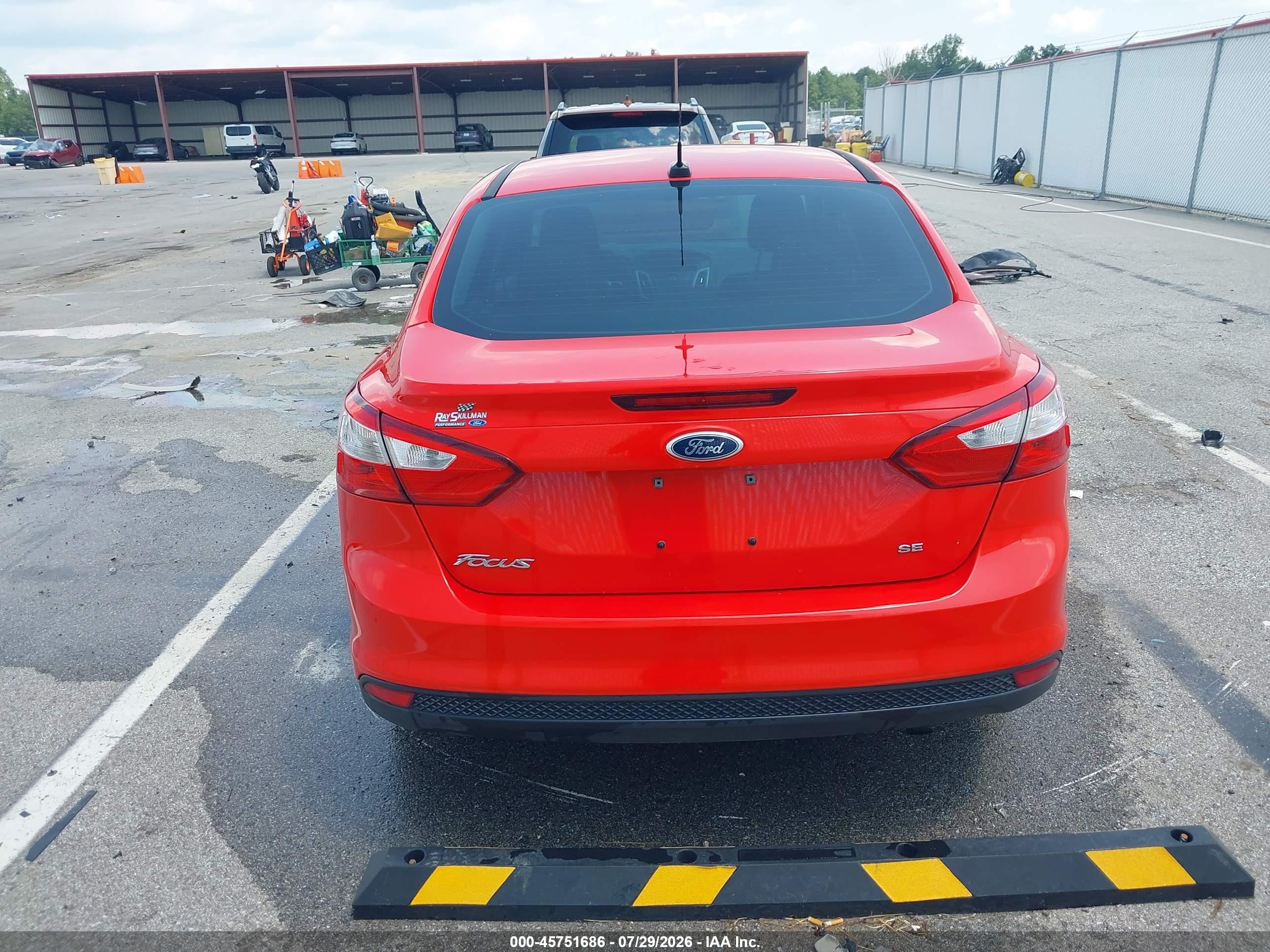 2012 Ford Focus Se Red vin: 1FAHP3F21CL234116