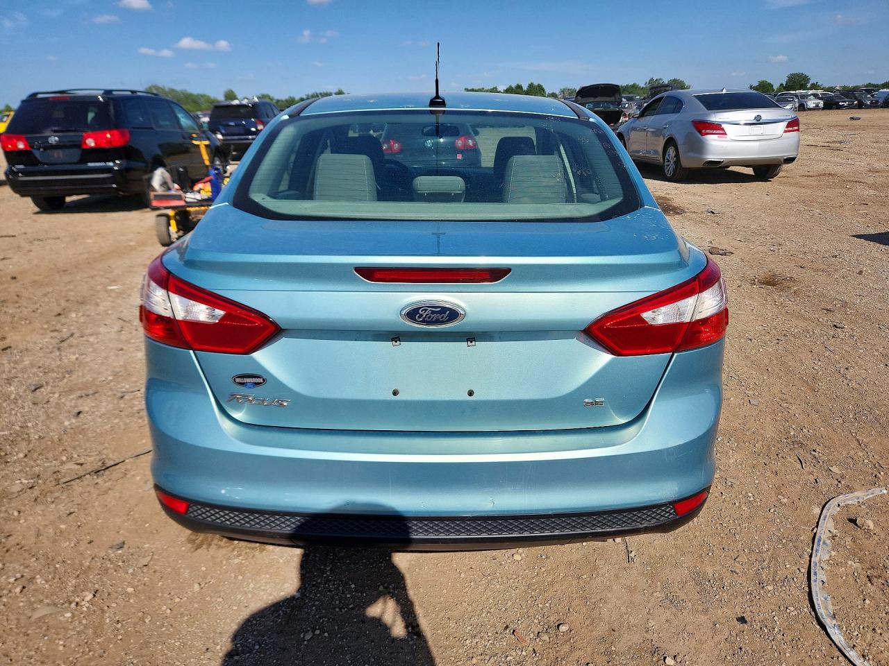 2012 Ford Focus Se Turquoise vin: 1FAHP3F21CL271330