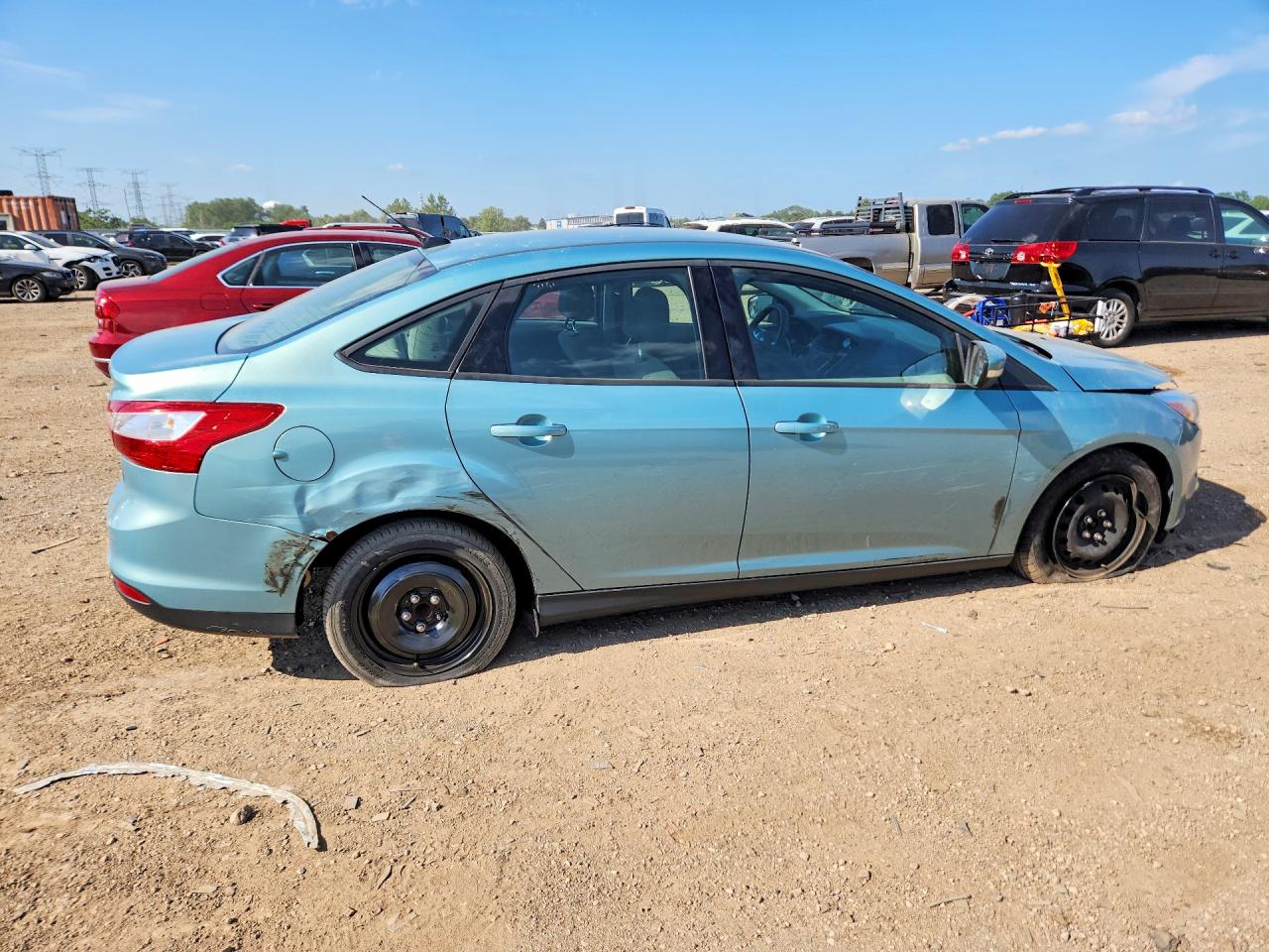 2012 Ford Focus Se Turquoise vin: 1FAHP3F21CL271330