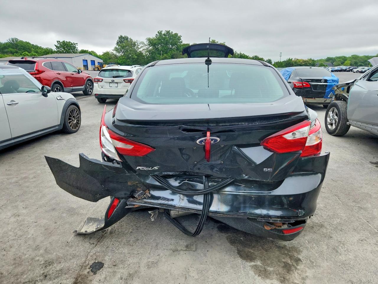 2012 Ford Focus Se Black vin: 1FAHP3F21CL284207