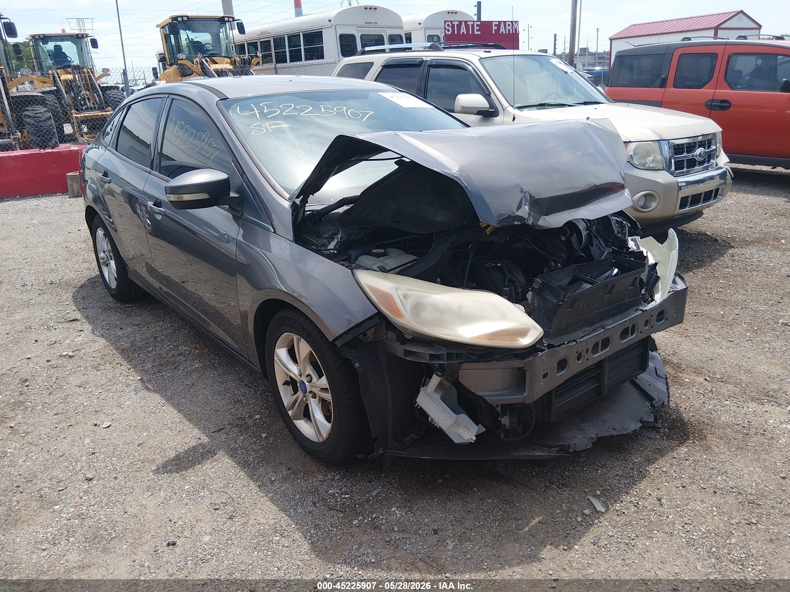 2012 Ford Focus Se Gray vin: 1FAHP3F21CL294347