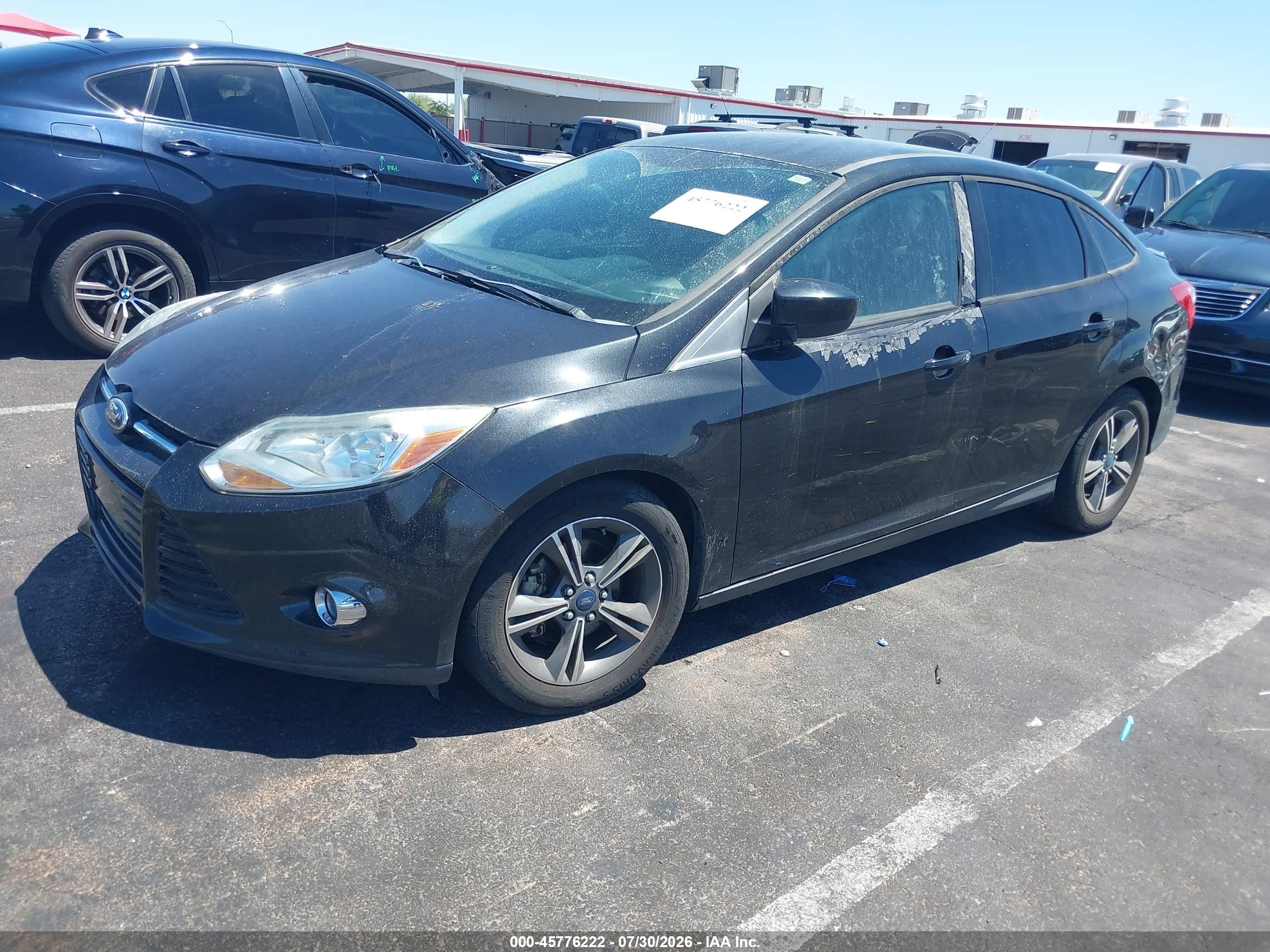 2012 Ford Focus Se Black vin: 1FAHP3F21CL302138