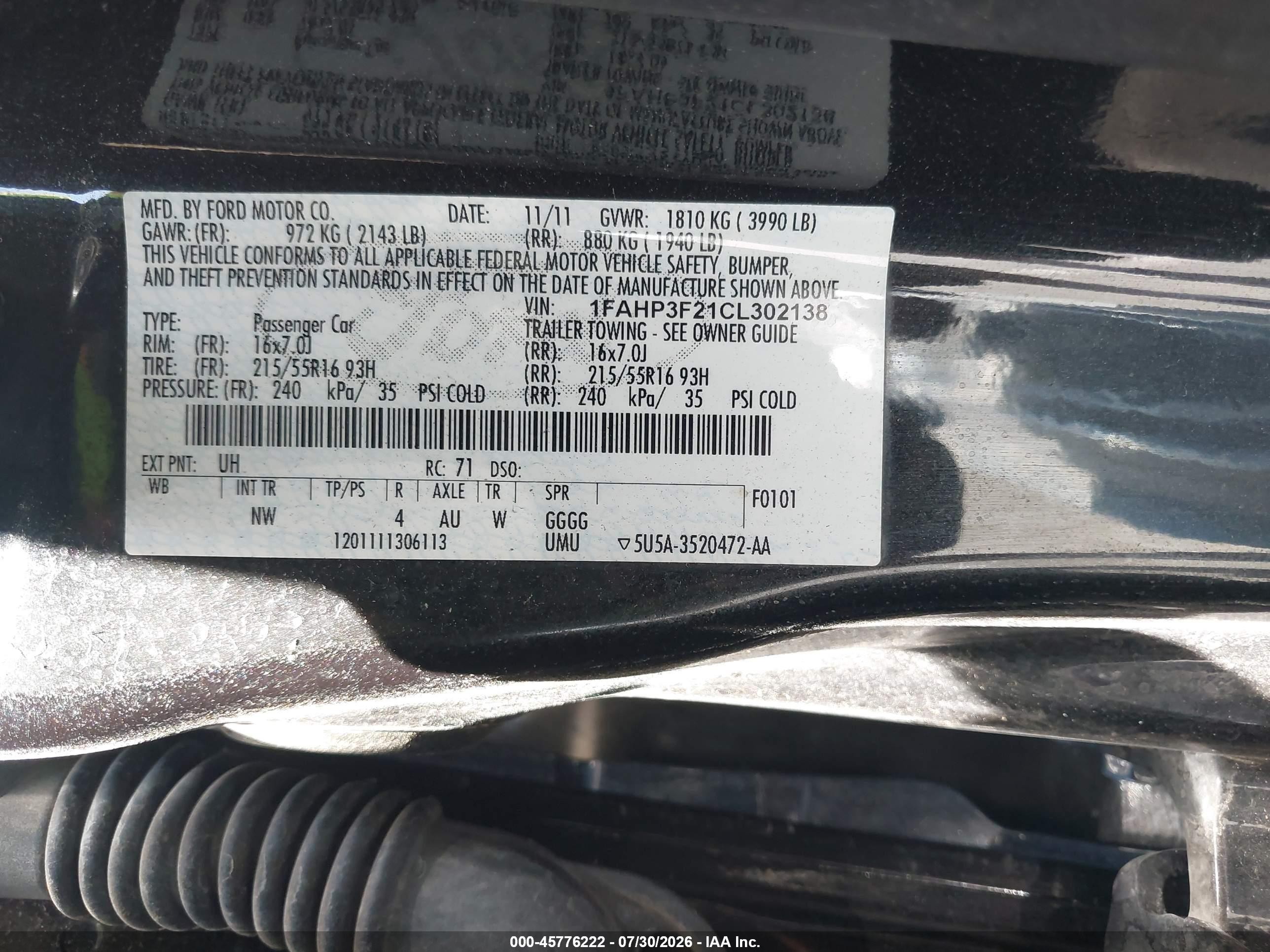2012 Ford Focus Se Black vin: 1FAHP3F21CL302138