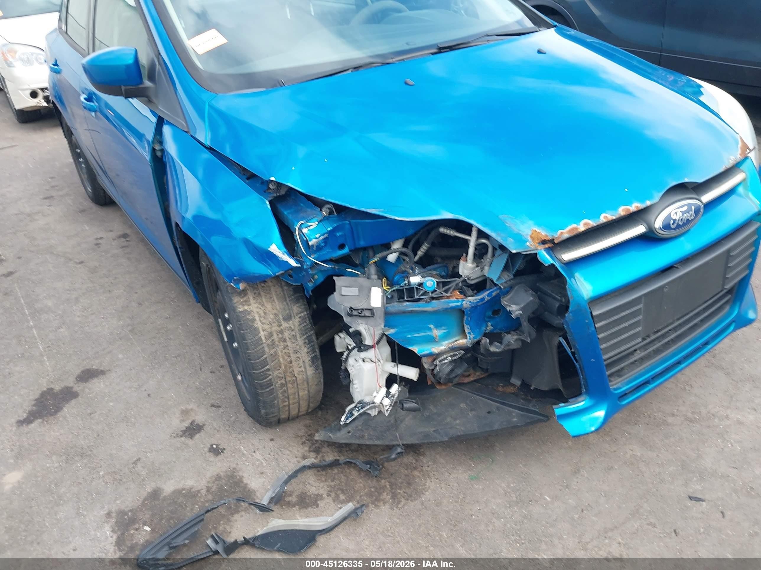 2012 Ford Focus Se Blue vin: 1FAHP3F21CL310269