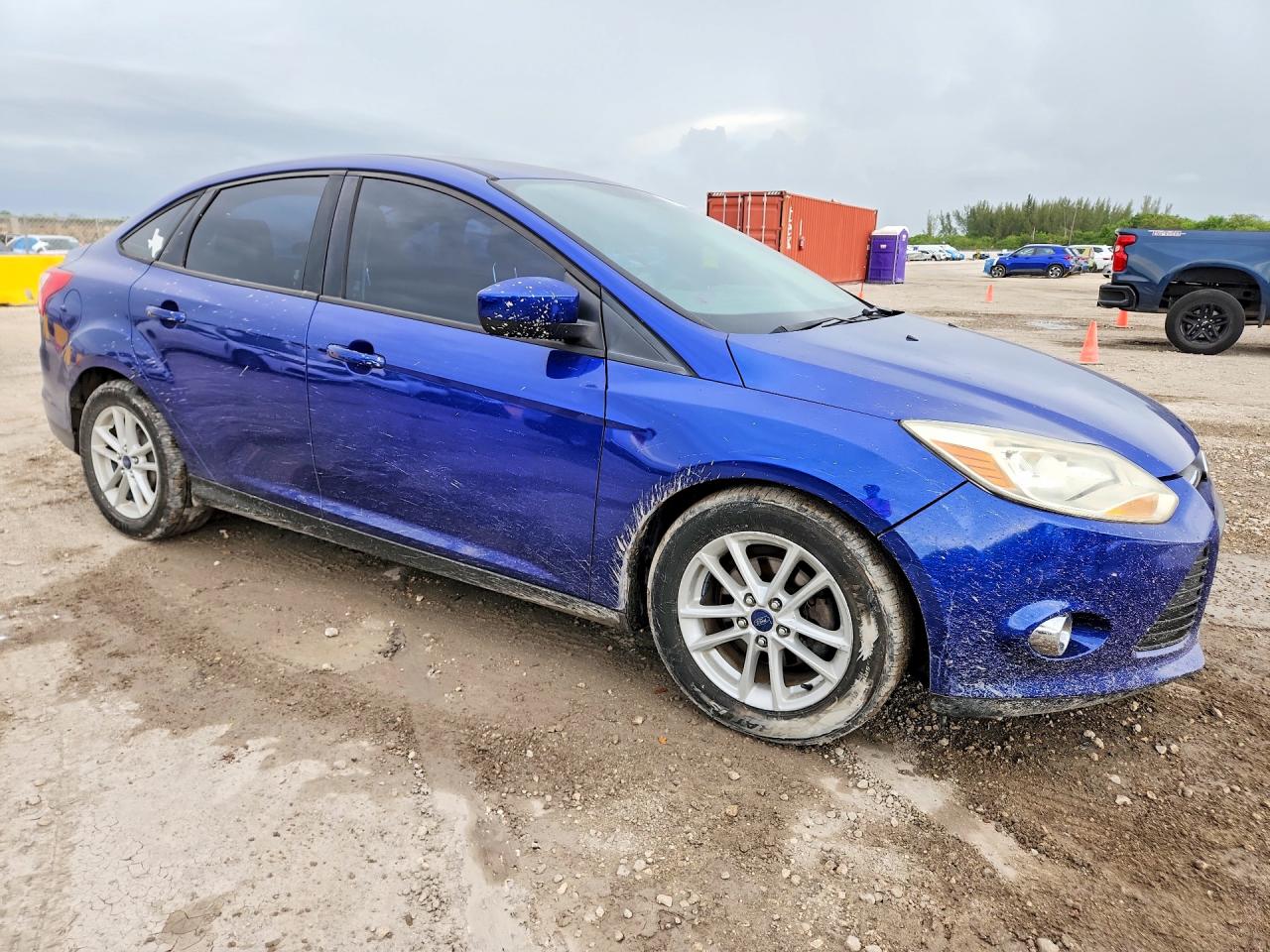 2012 Ford Focus Se Blue vin: 1FAHP3F21CL310756