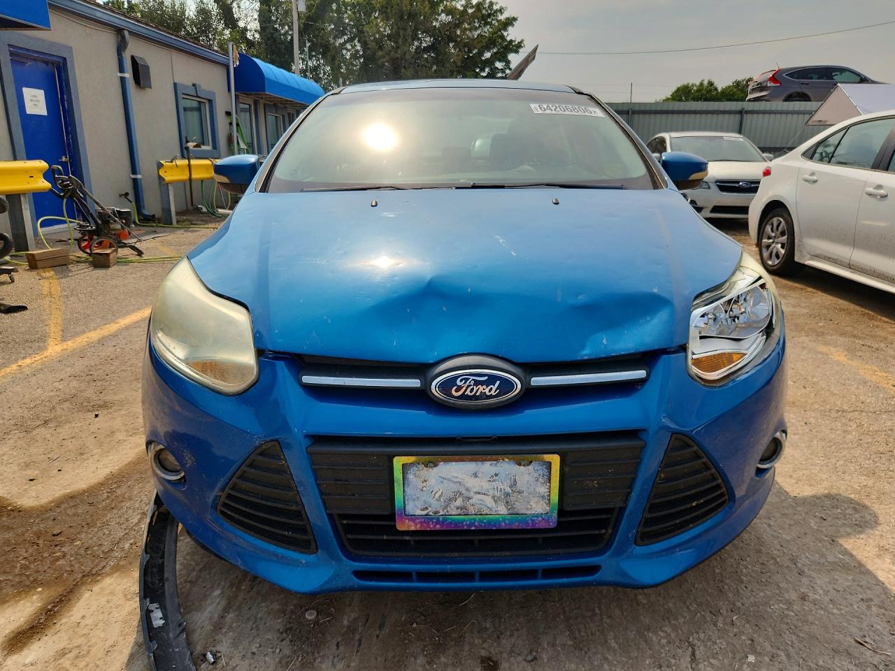 2012 Ford Focus Se Blue vin: 1FAHP3F21CL320770