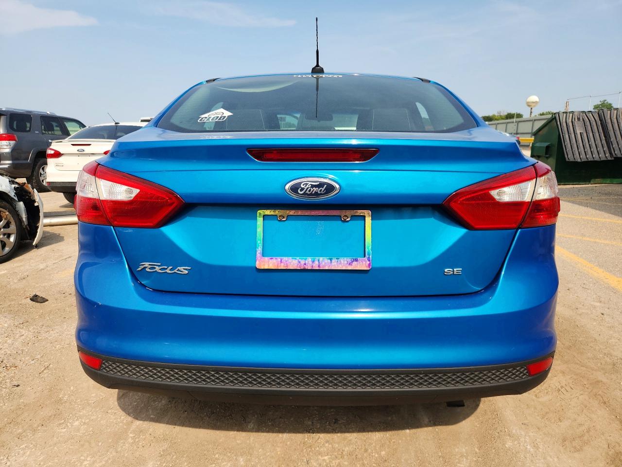 2012 Ford Focus Se Blue vin: 1FAHP3F21CL320770