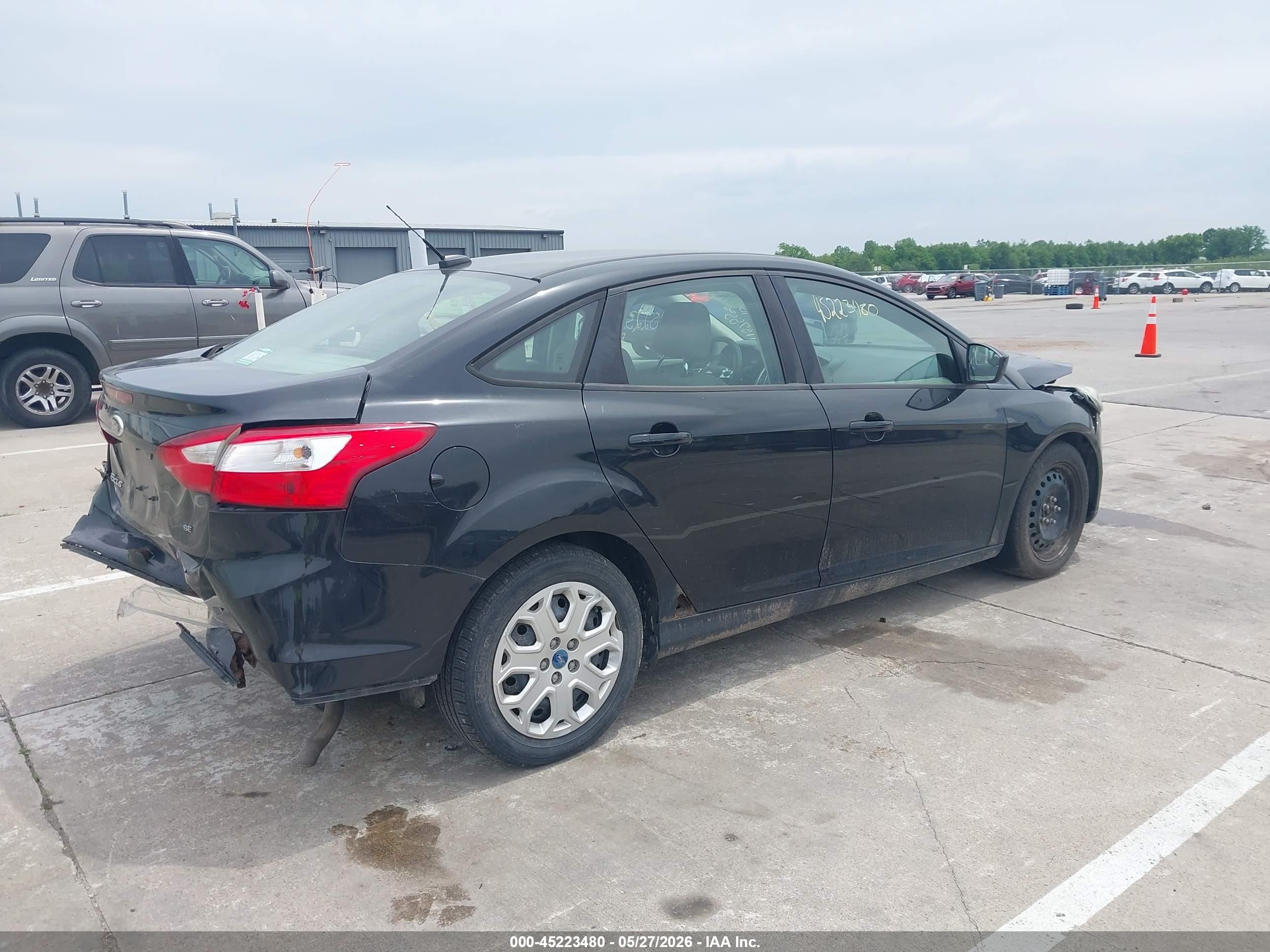 2012 Ford Focus Se Black vin: 1FAHP3F21CL336015
