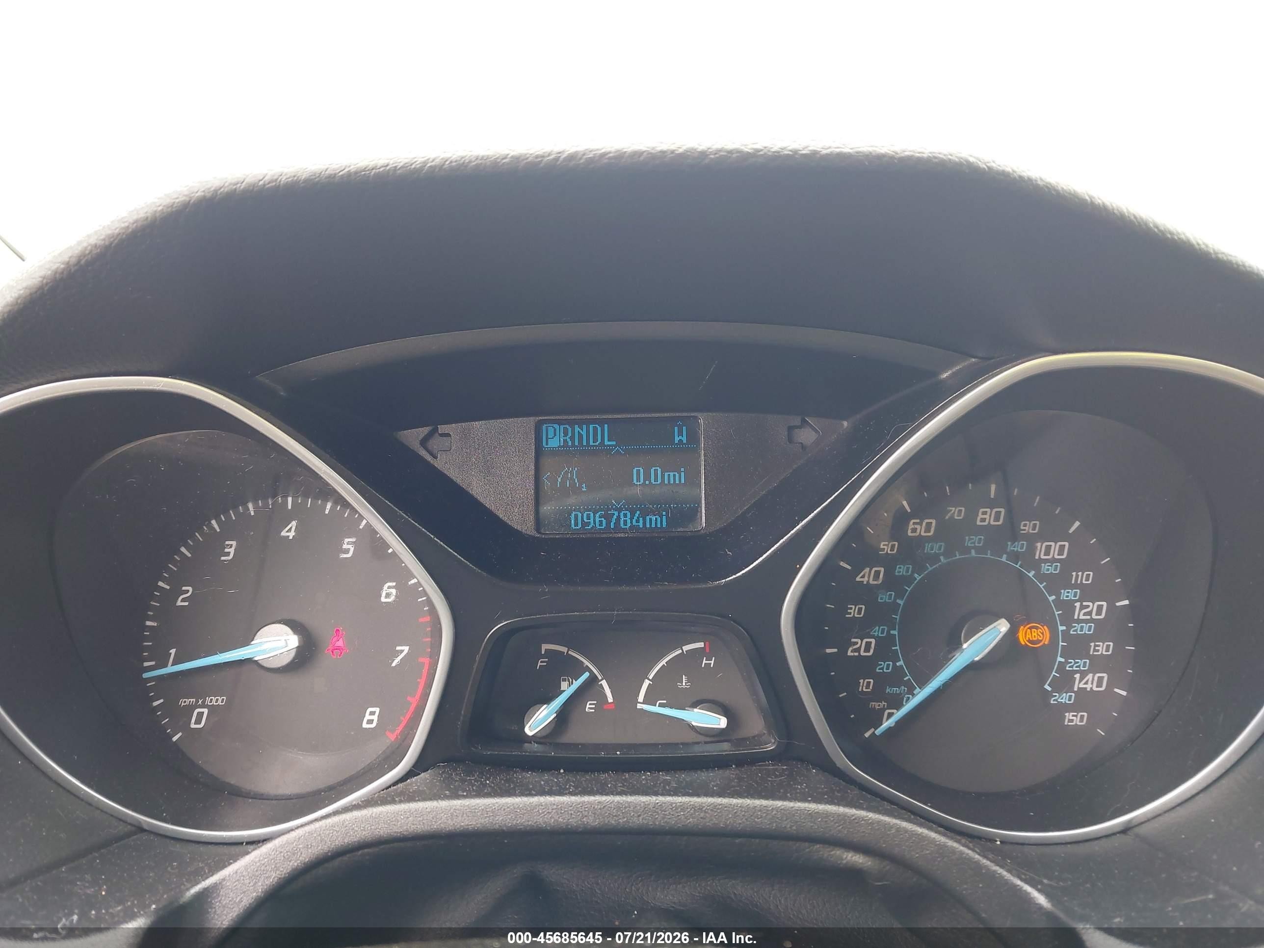 2012 Ford Focus Se Light Blue vin: 1FAHP3F21CL390978