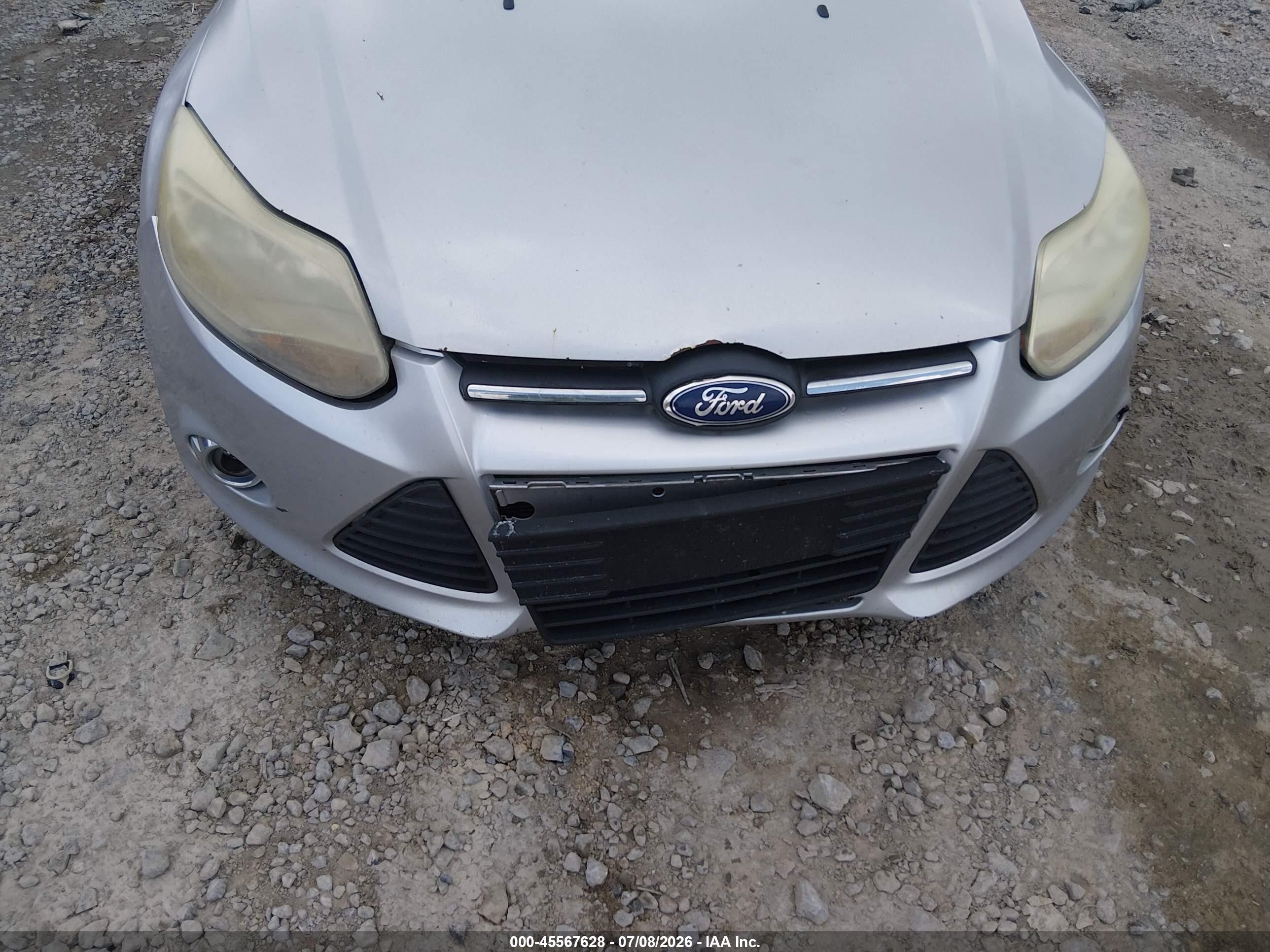 2012 Ford Focus Se Silver vin: 1FAHP3F22CL104605