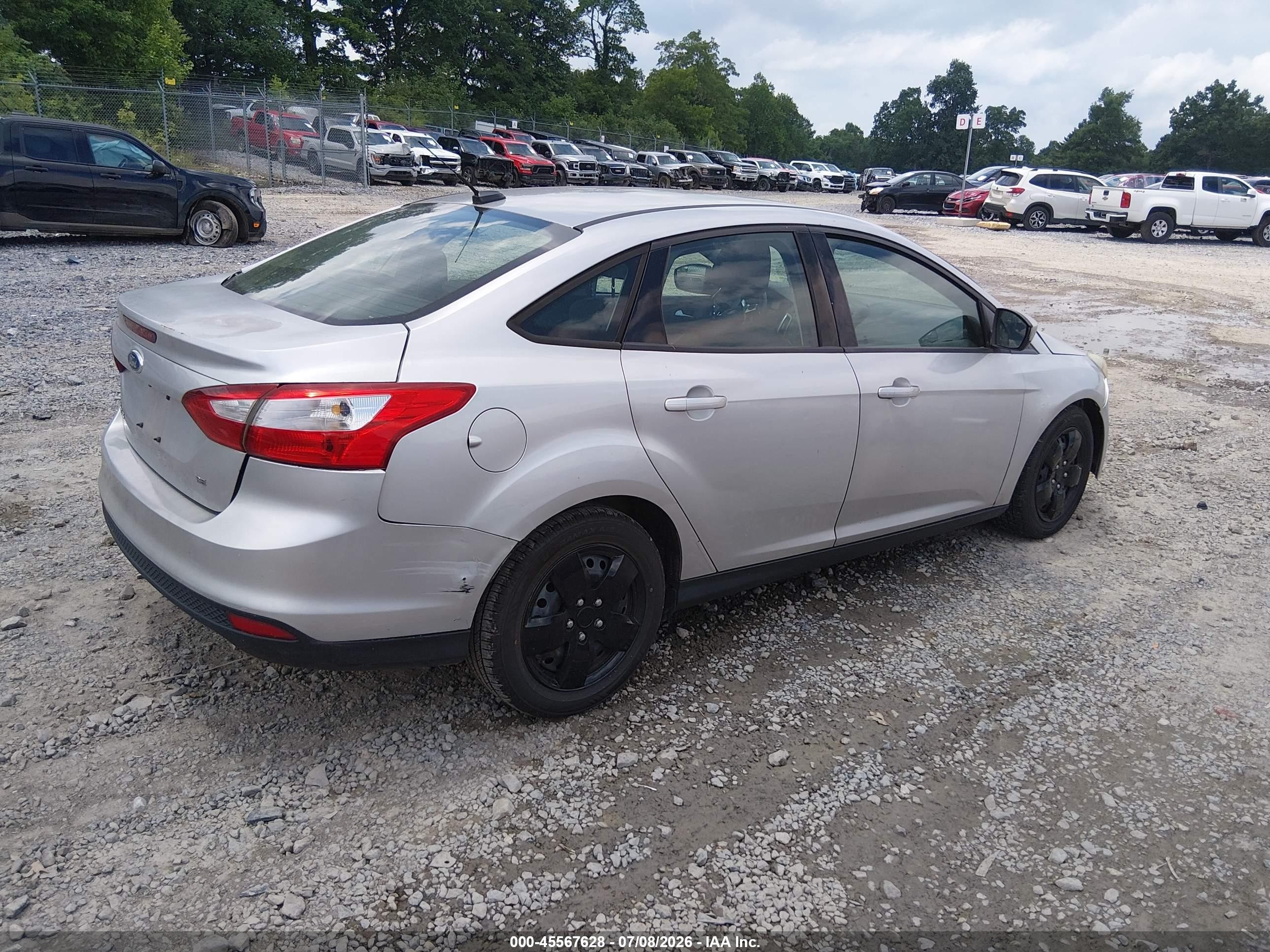 2012 Ford Focus Se Silver vin: 1FAHP3F22CL104605