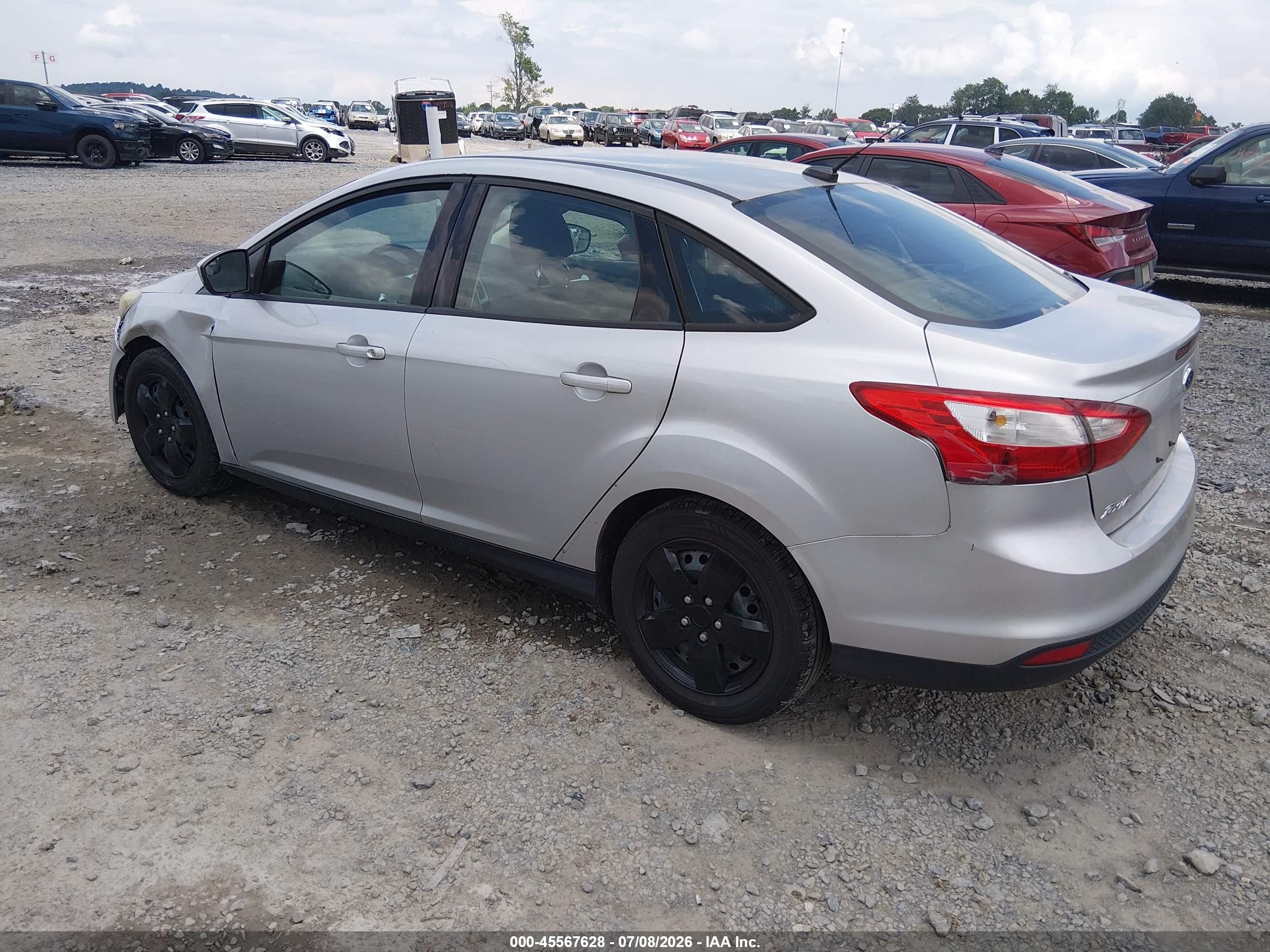2012 Ford Focus Se Silver vin: 1FAHP3F22CL104605