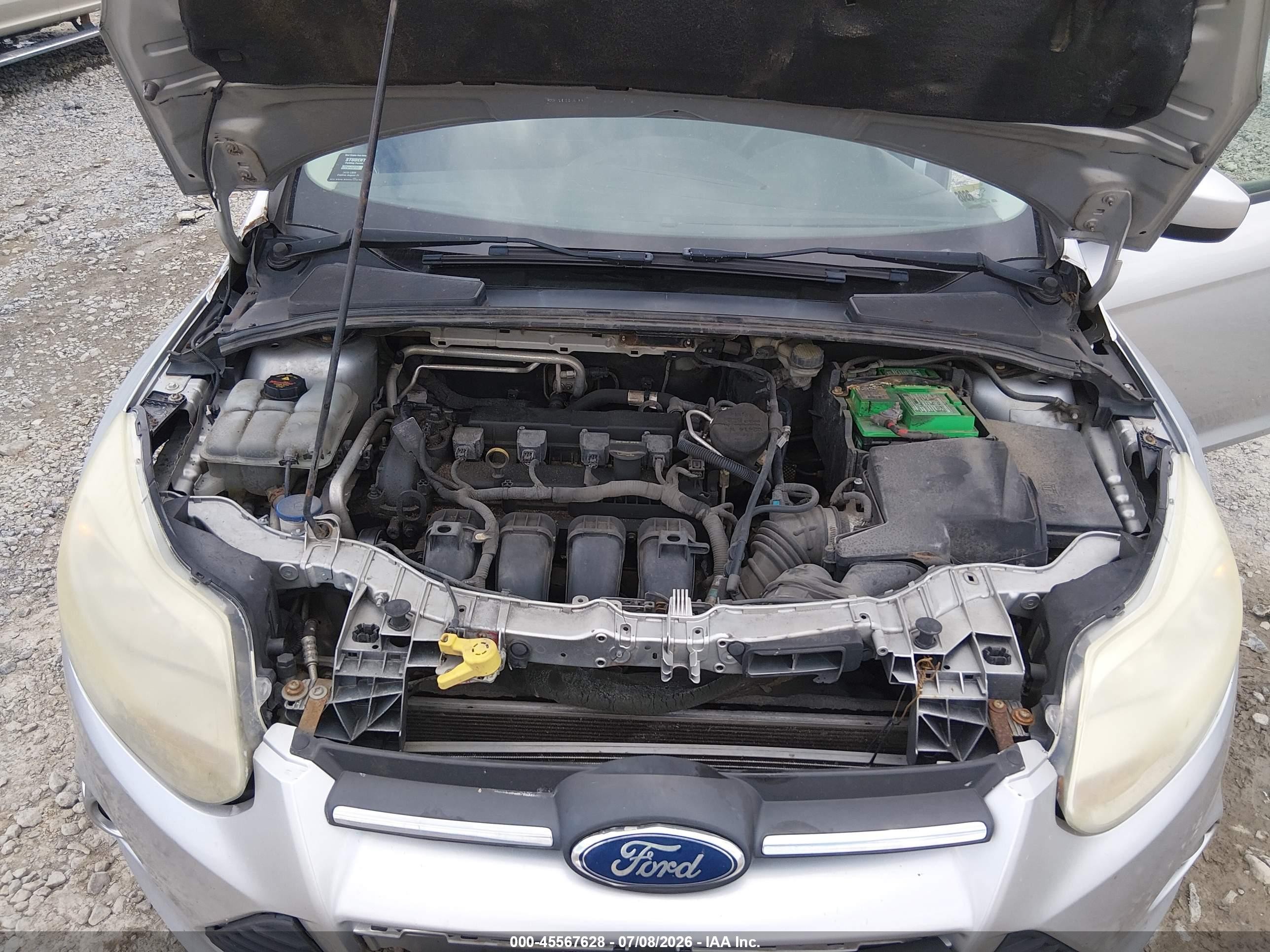 2012 Ford Focus Se Silver vin: 1FAHP3F22CL104605