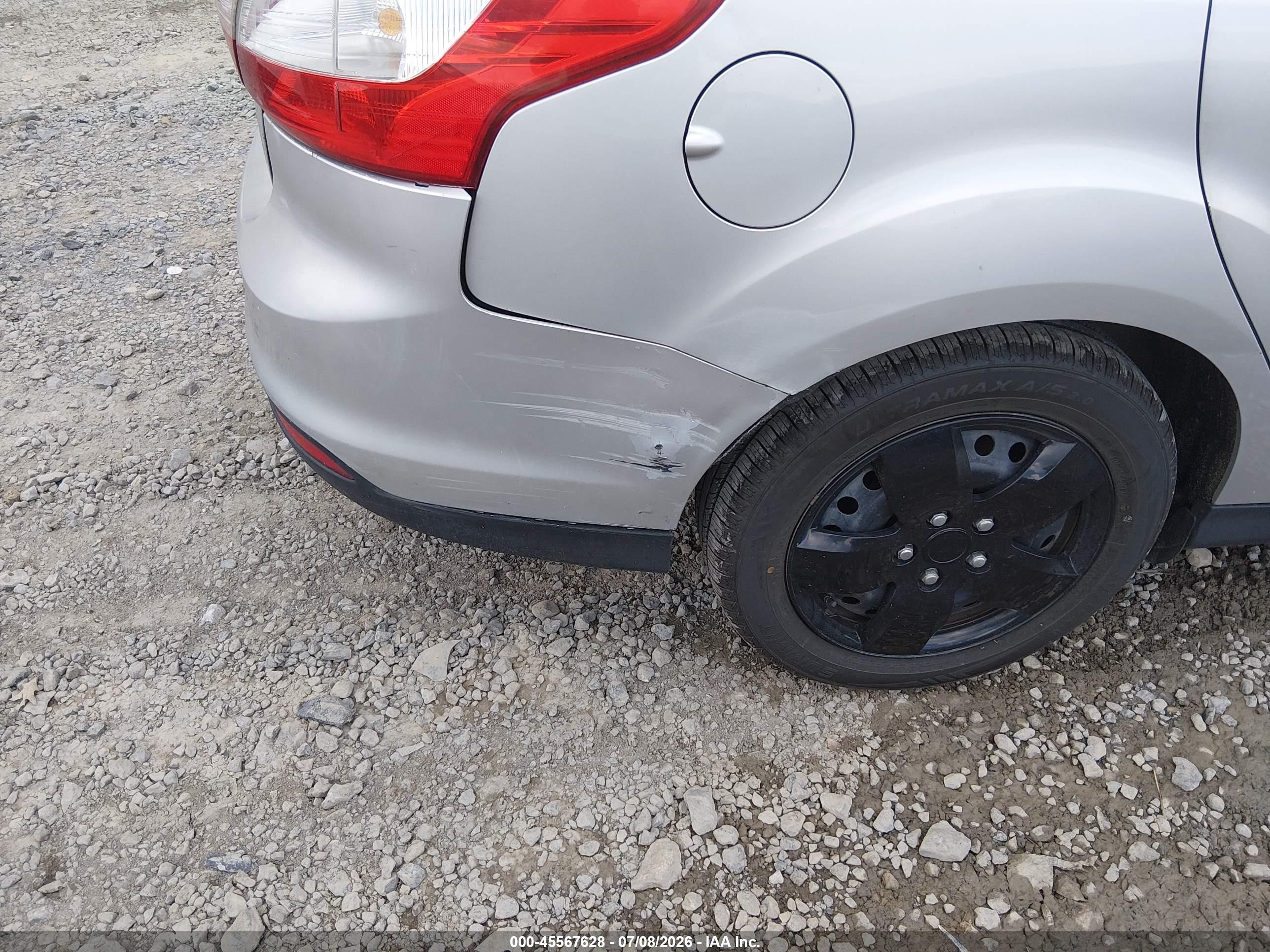 2012 Ford Focus Se Silver vin: 1FAHP3F22CL104605
