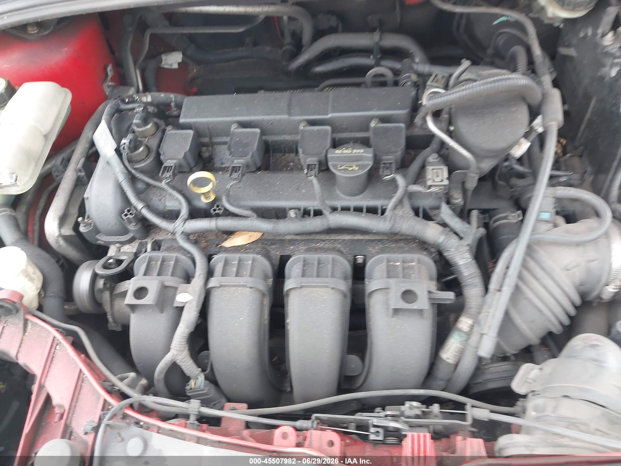 2012 Ford Focus Se Red vin: 1FAHP3F22CL114969