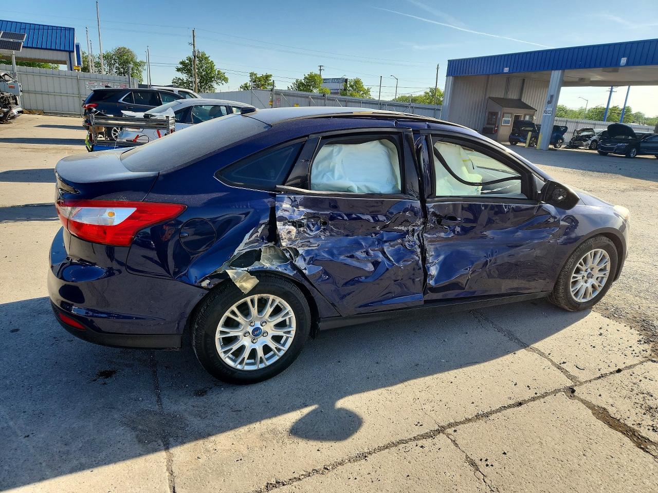 2012 Ford Focus Se Синий vin: 1FAHP3F22CL127723