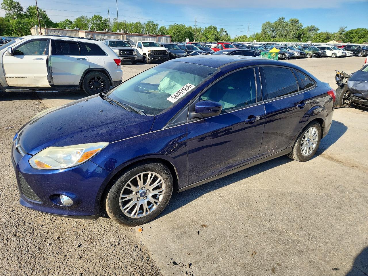 2012 Ford Focus Se Синий vin: 1FAHP3F22CL127723