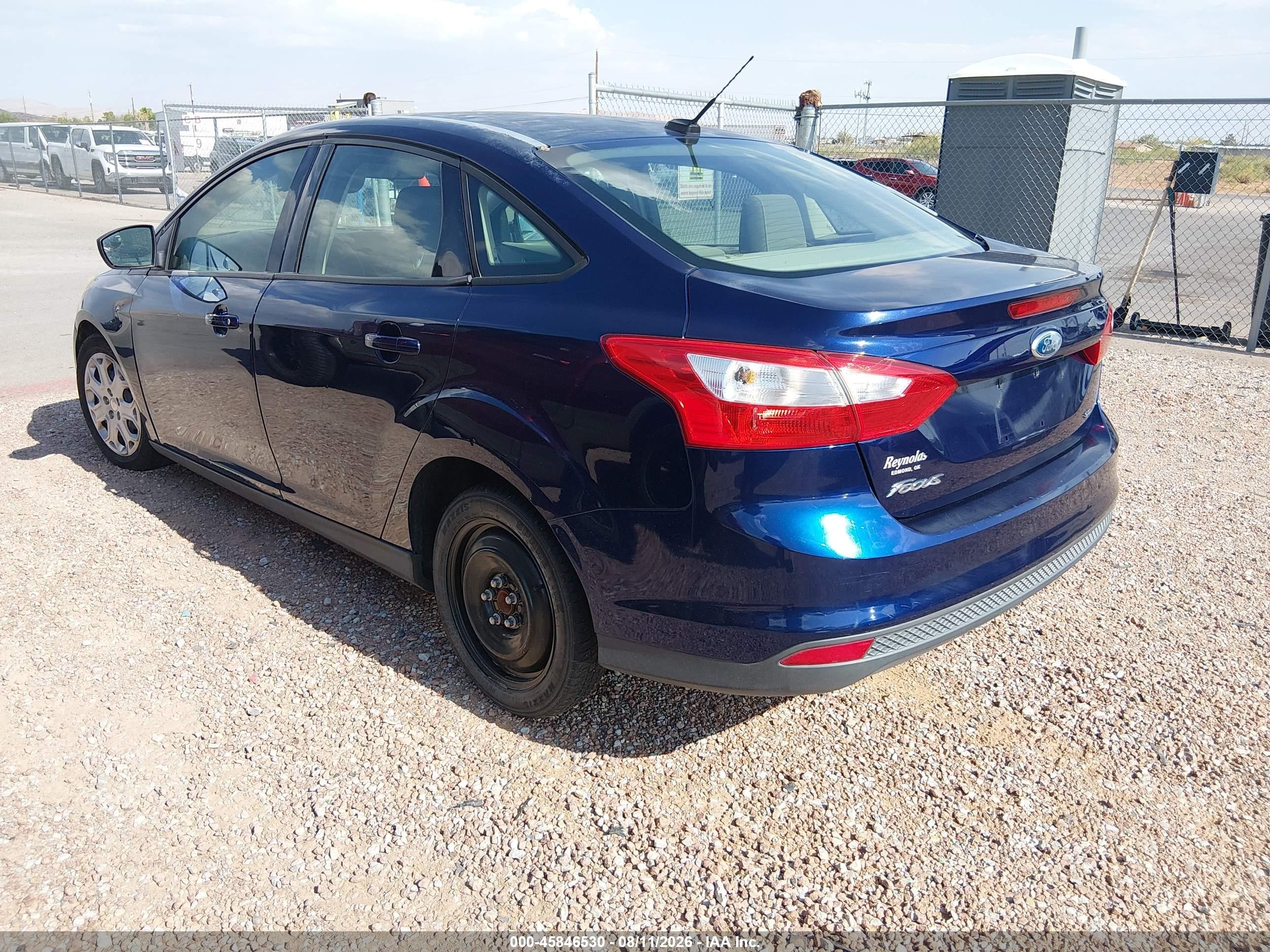 2012 Ford Focus Se Blue vin: 1FAHP3F22CL129620