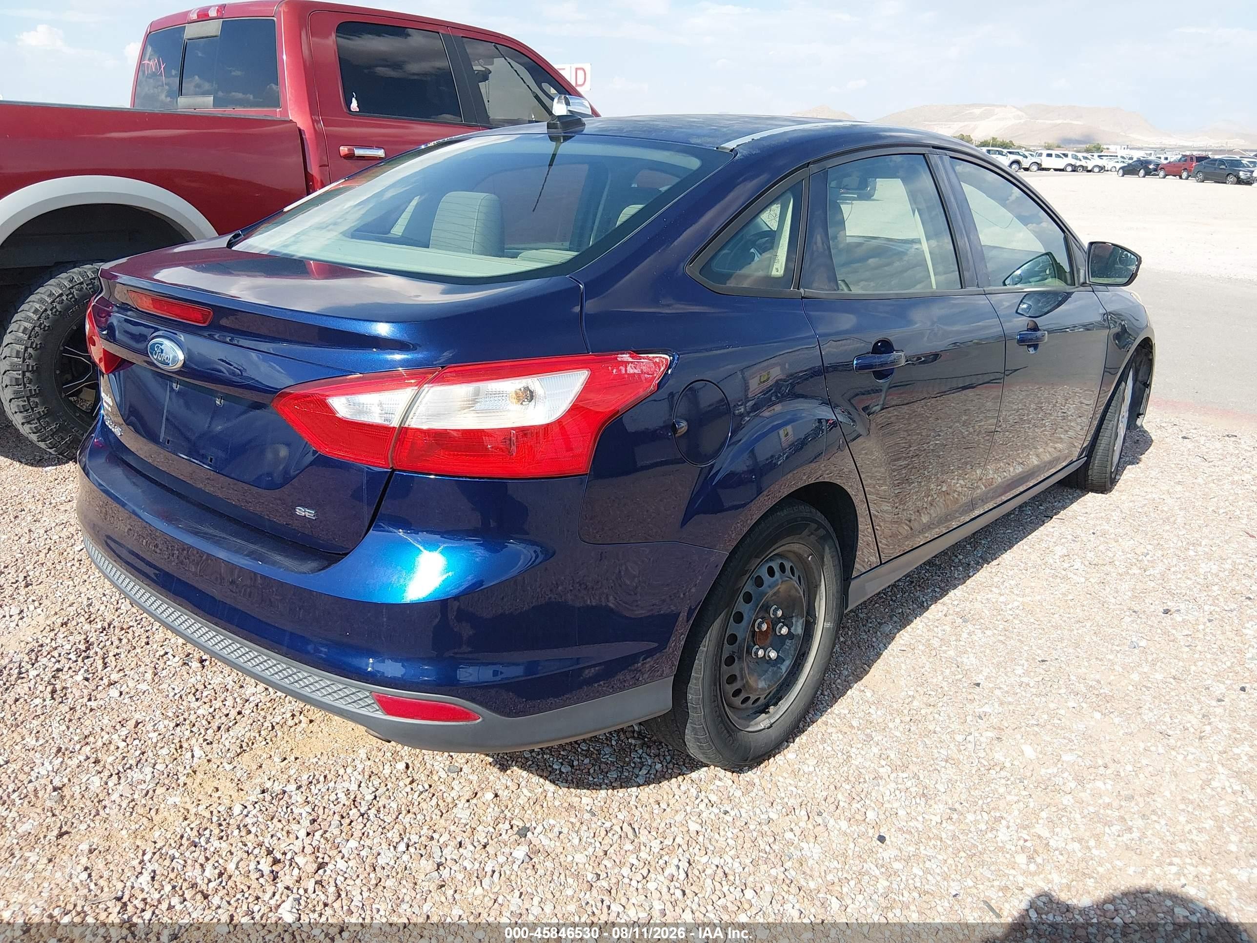 2012 Ford Focus Se Blue vin: 1FAHP3F22CL129620