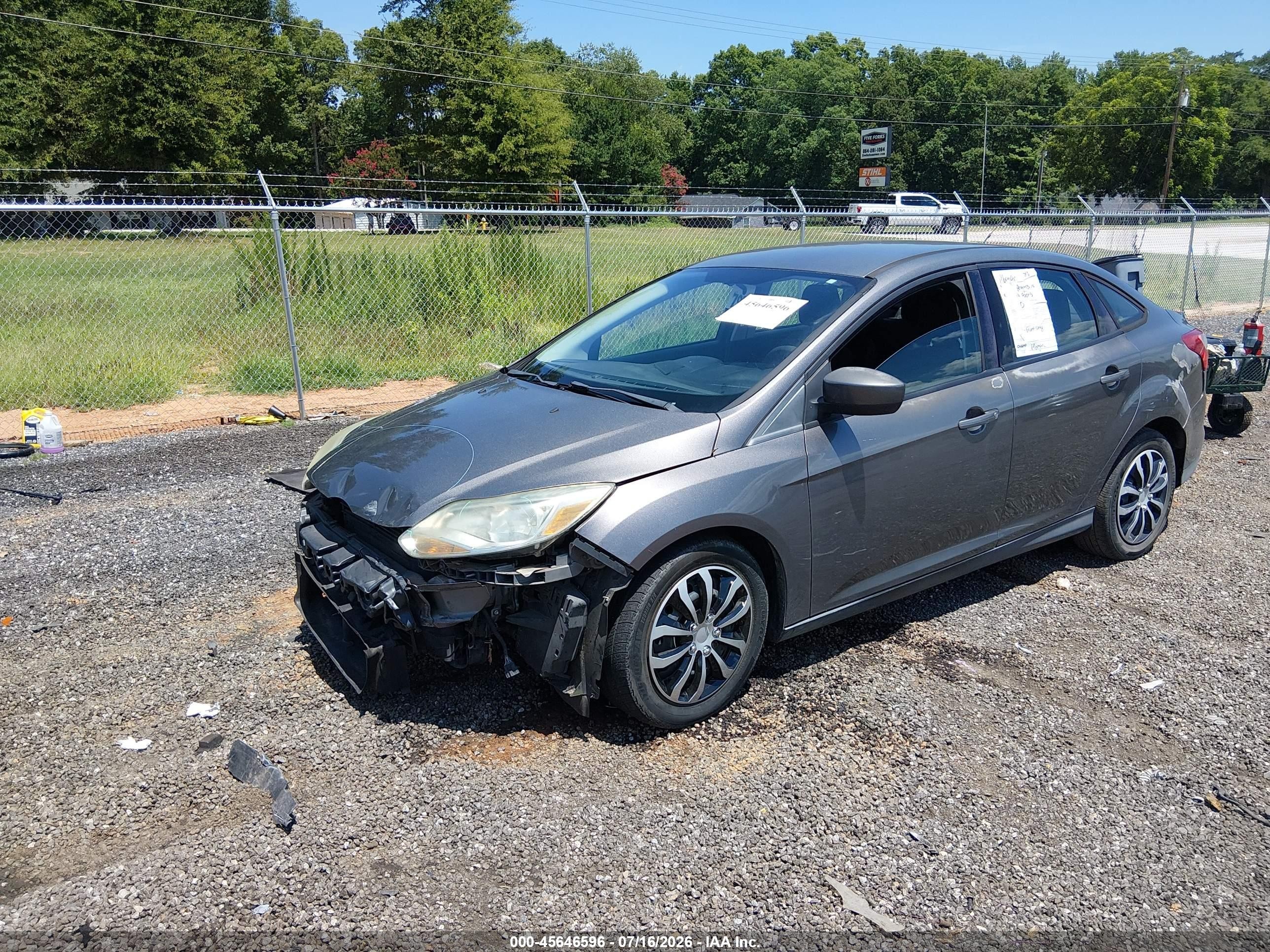 2012 Ford Focus Se Gray vin: 1FAHP3F22CL176985