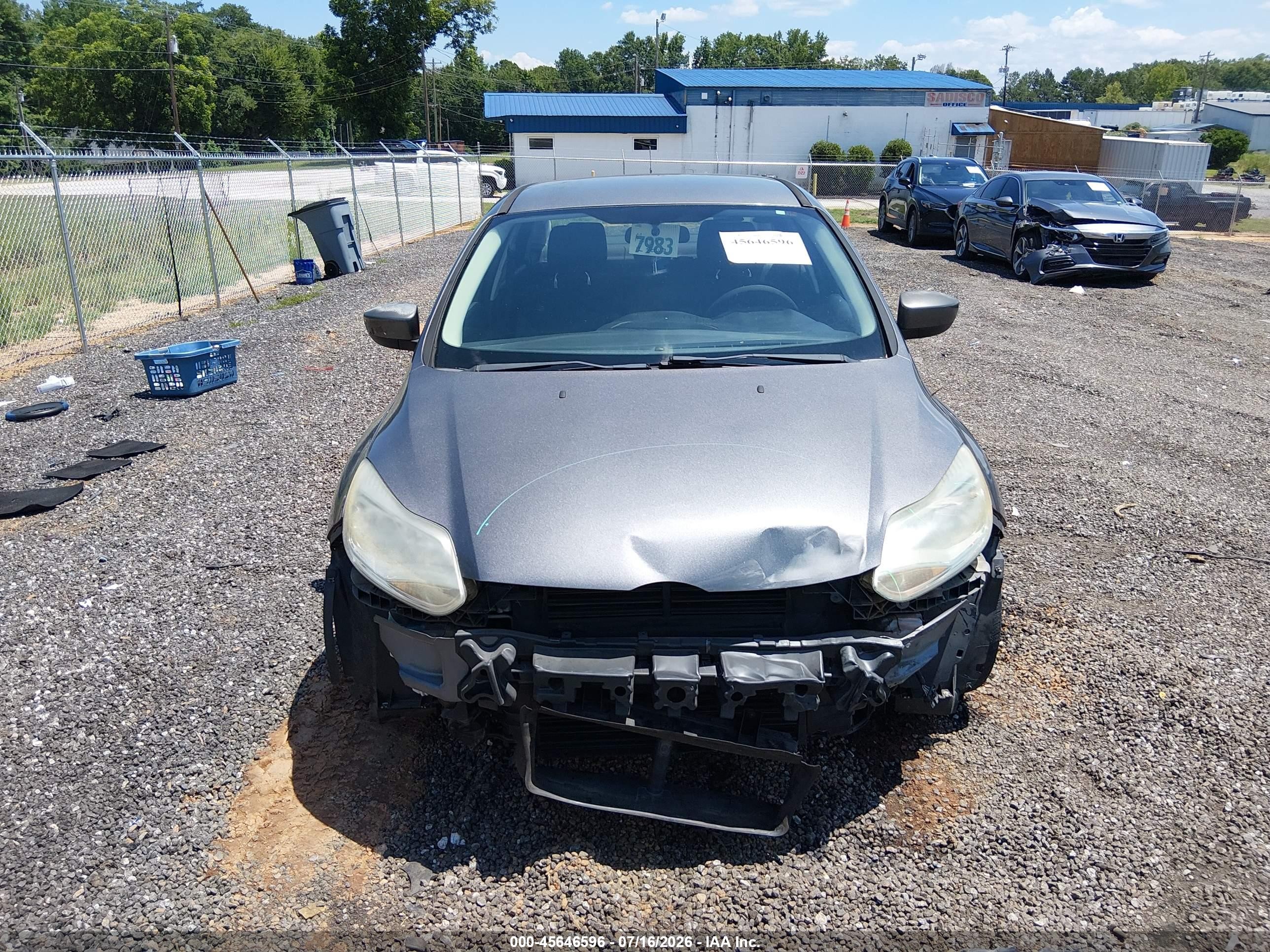 2012 Ford Focus Se Gray vin: 1FAHP3F22CL176985