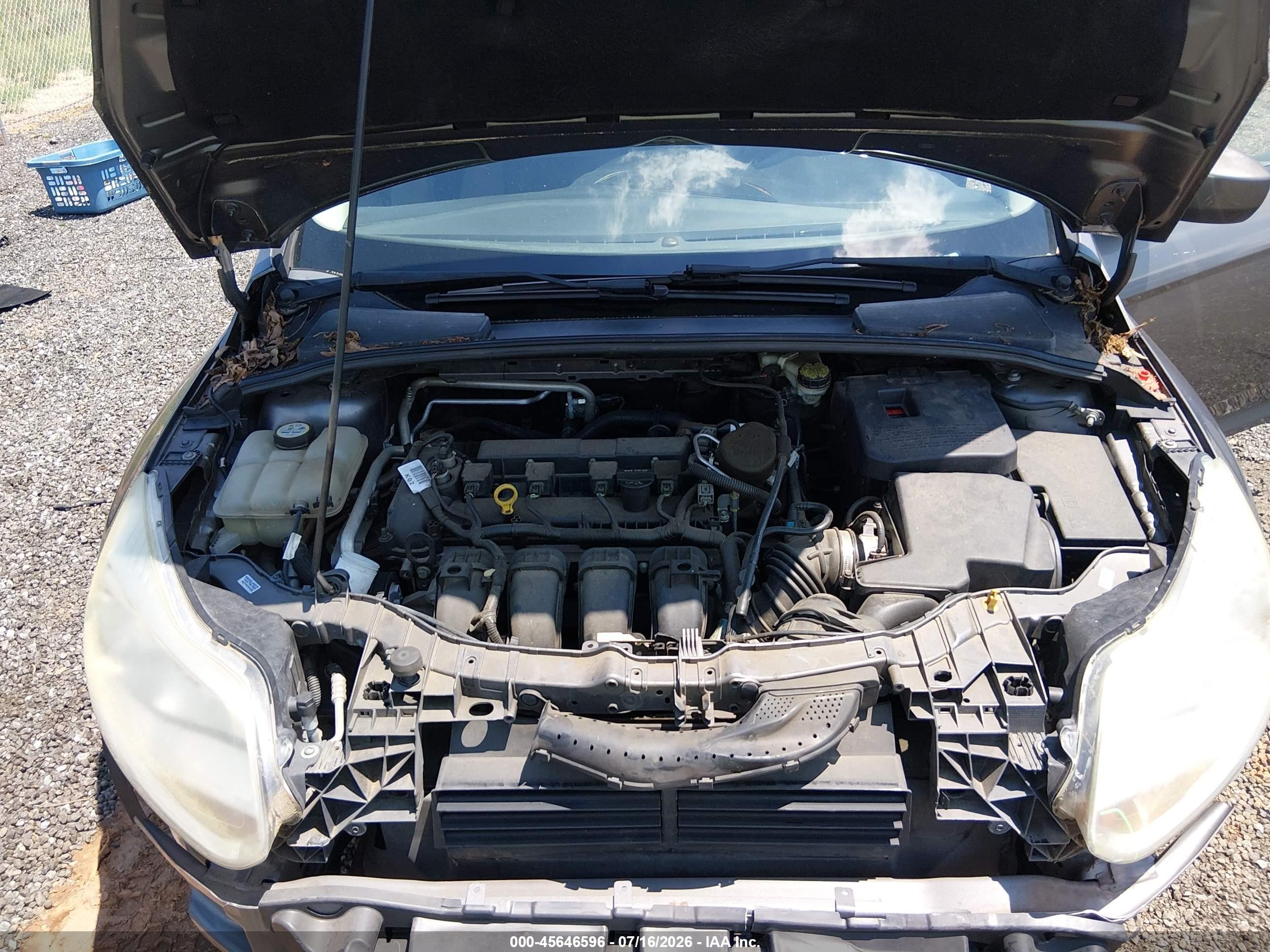 2012 Ford Focus Se Gray vin: 1FAHP3F22CL176985