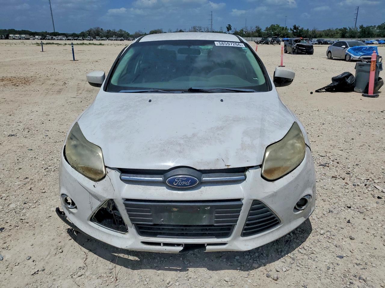 2012 Ford Focus Se White vin: 1FAHP3F22CL178140
