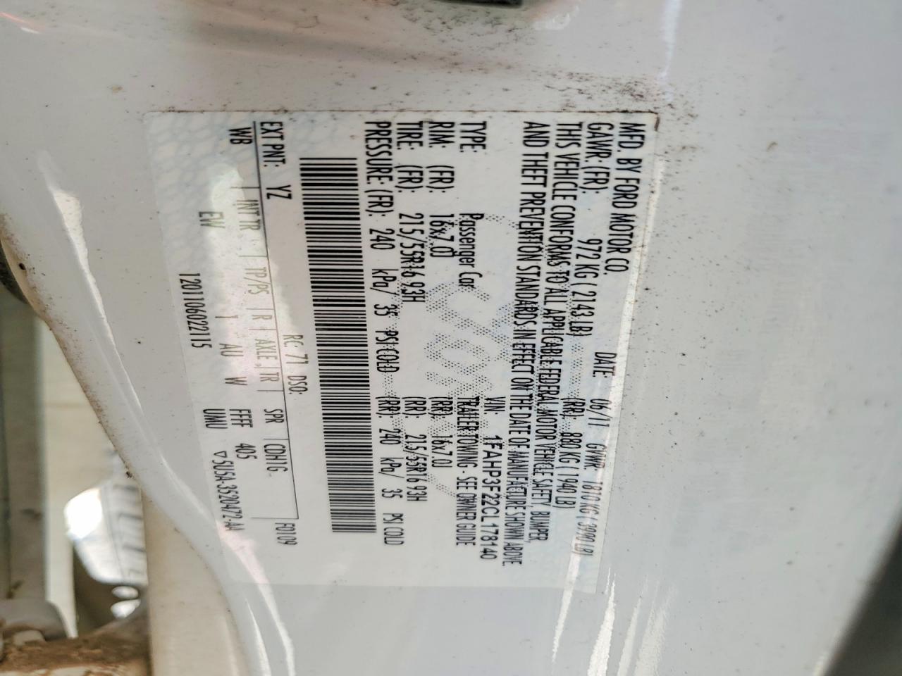 2012 Ford Focus Se White vin: 1FAHP3F22CL178140