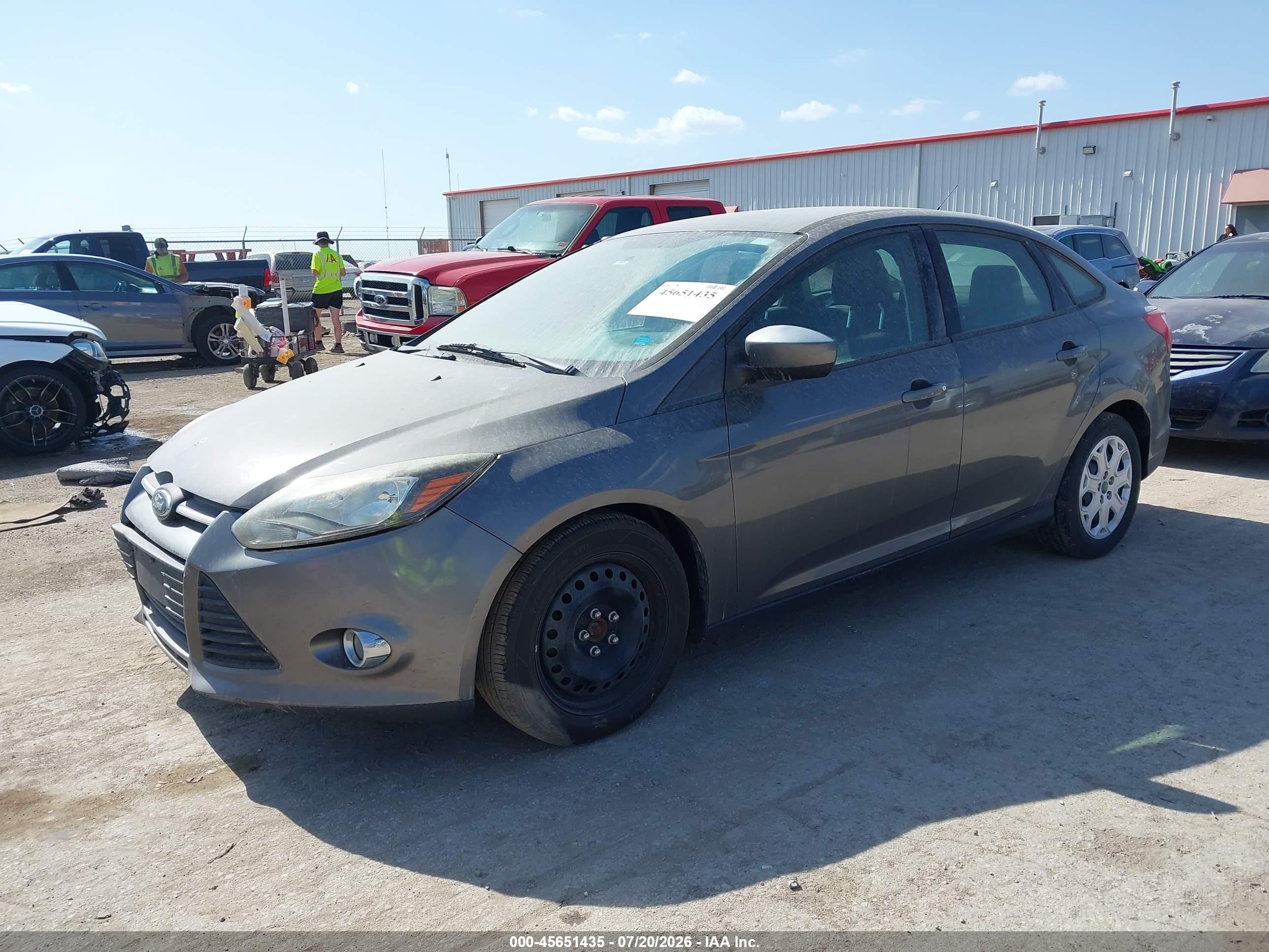 2012 Ford Focus Se Gray vin: 1FAHP3F22CL217356